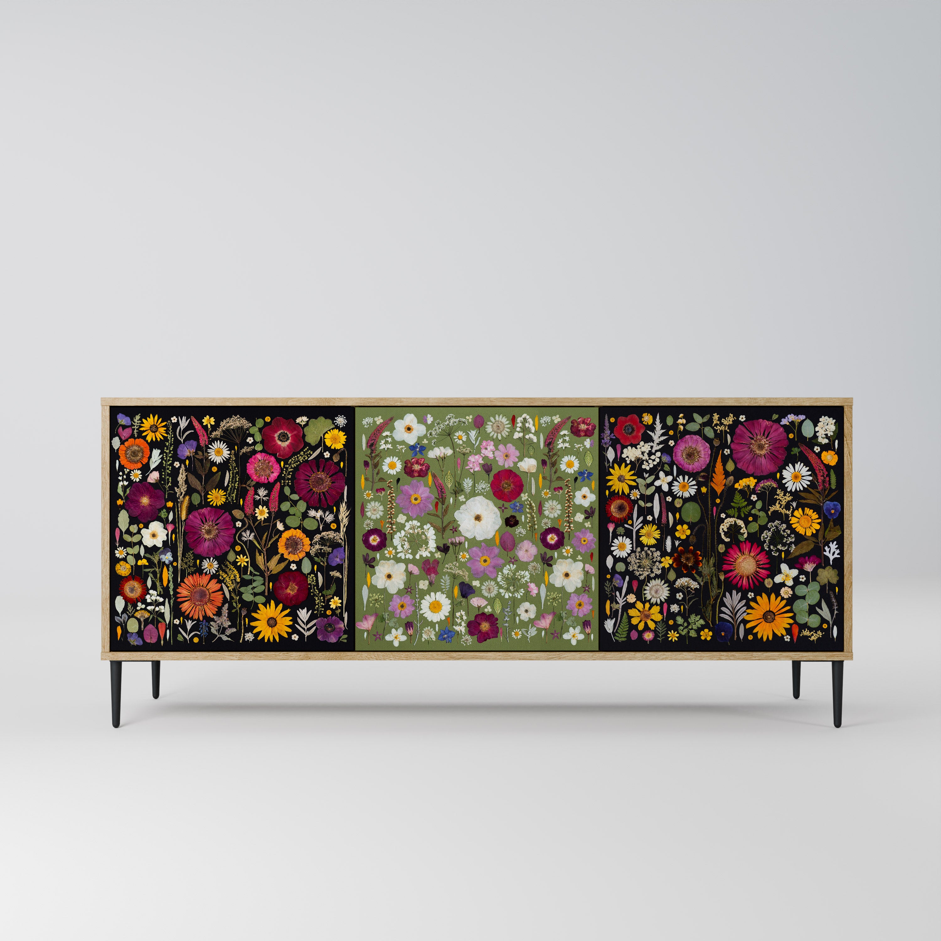 VERDANT GARDEN Komoda 3-drzwiowa