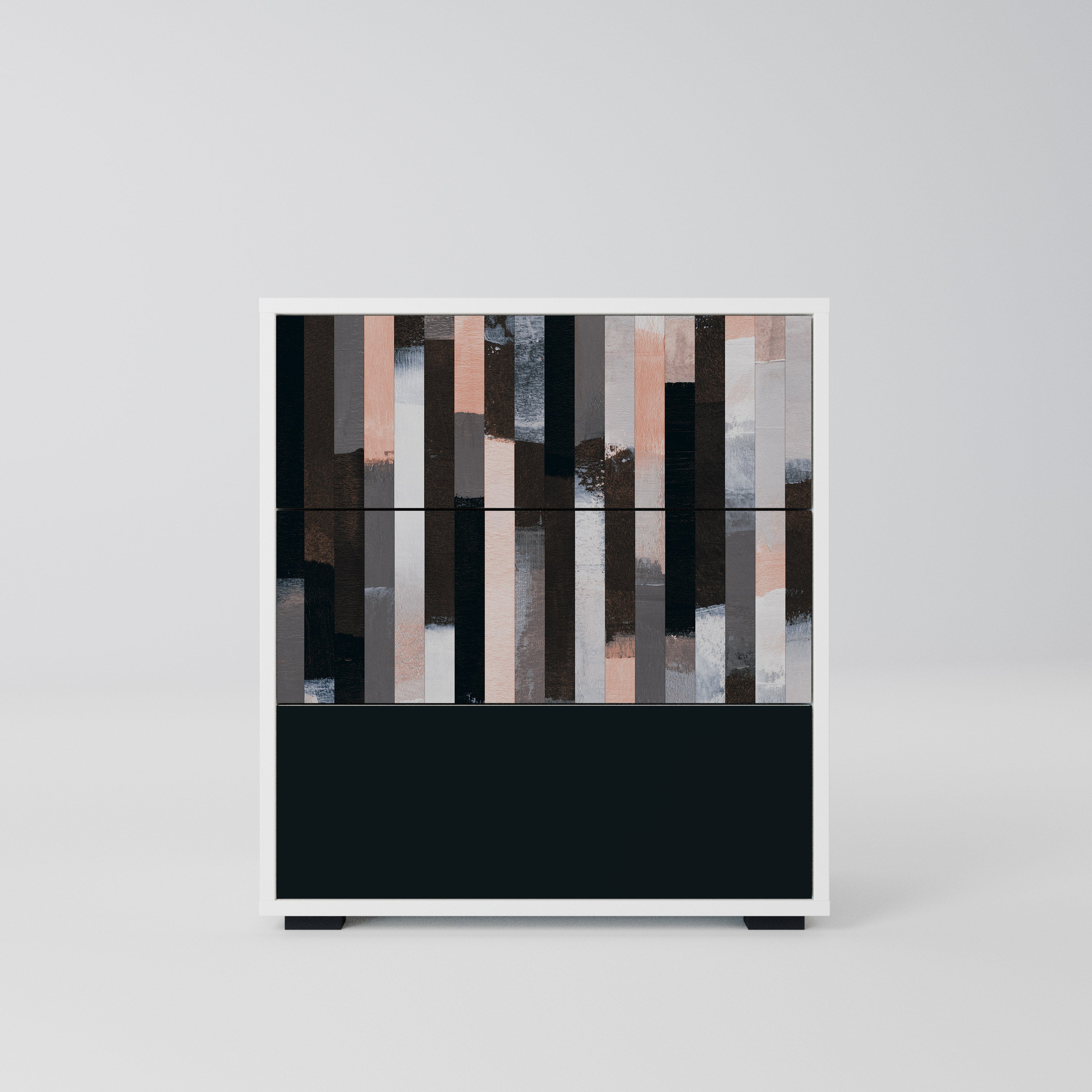 COLLAGE OF RECTANGLES Komoda z szufladami