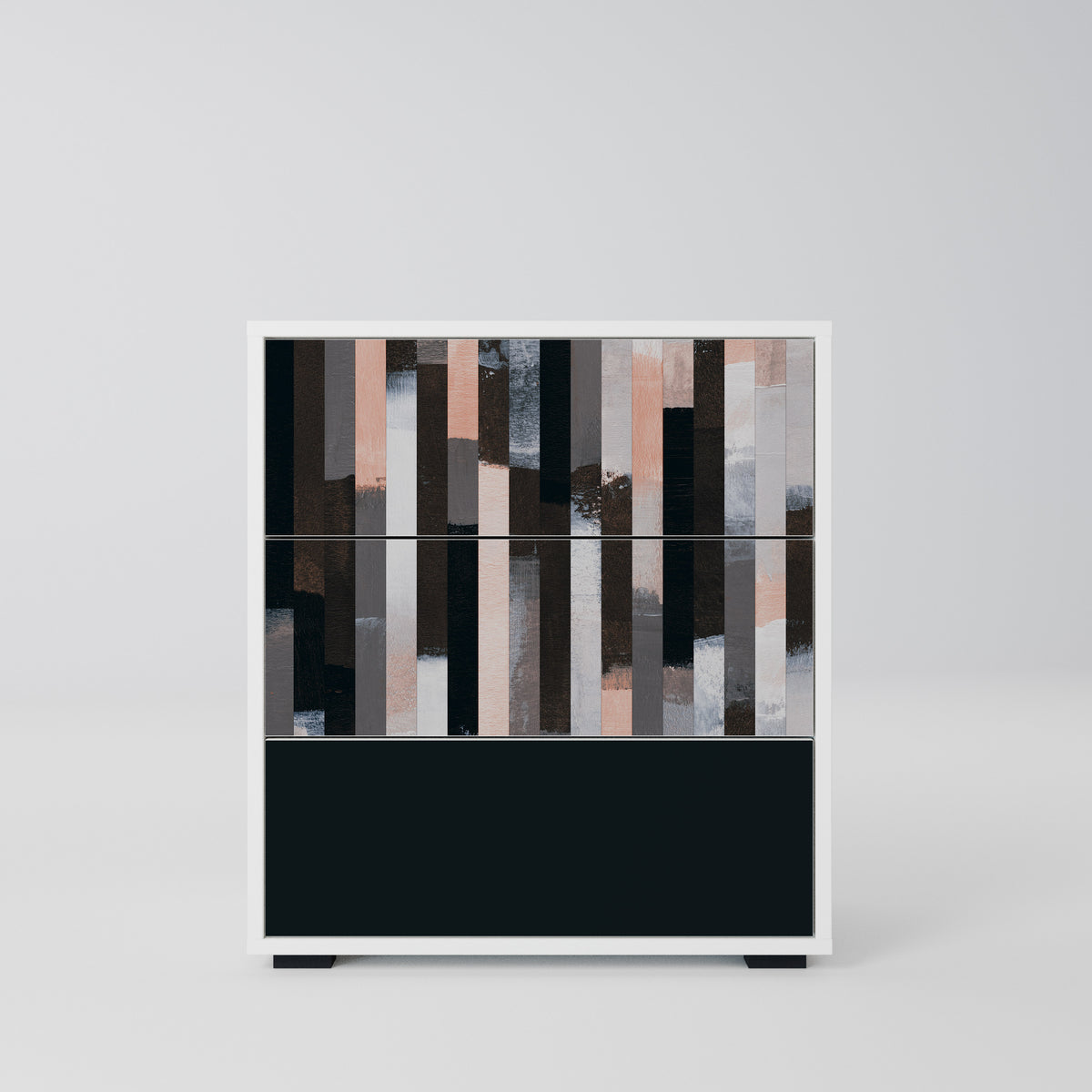 COLLAGE OF RECTANGLES Komoda z szufladami