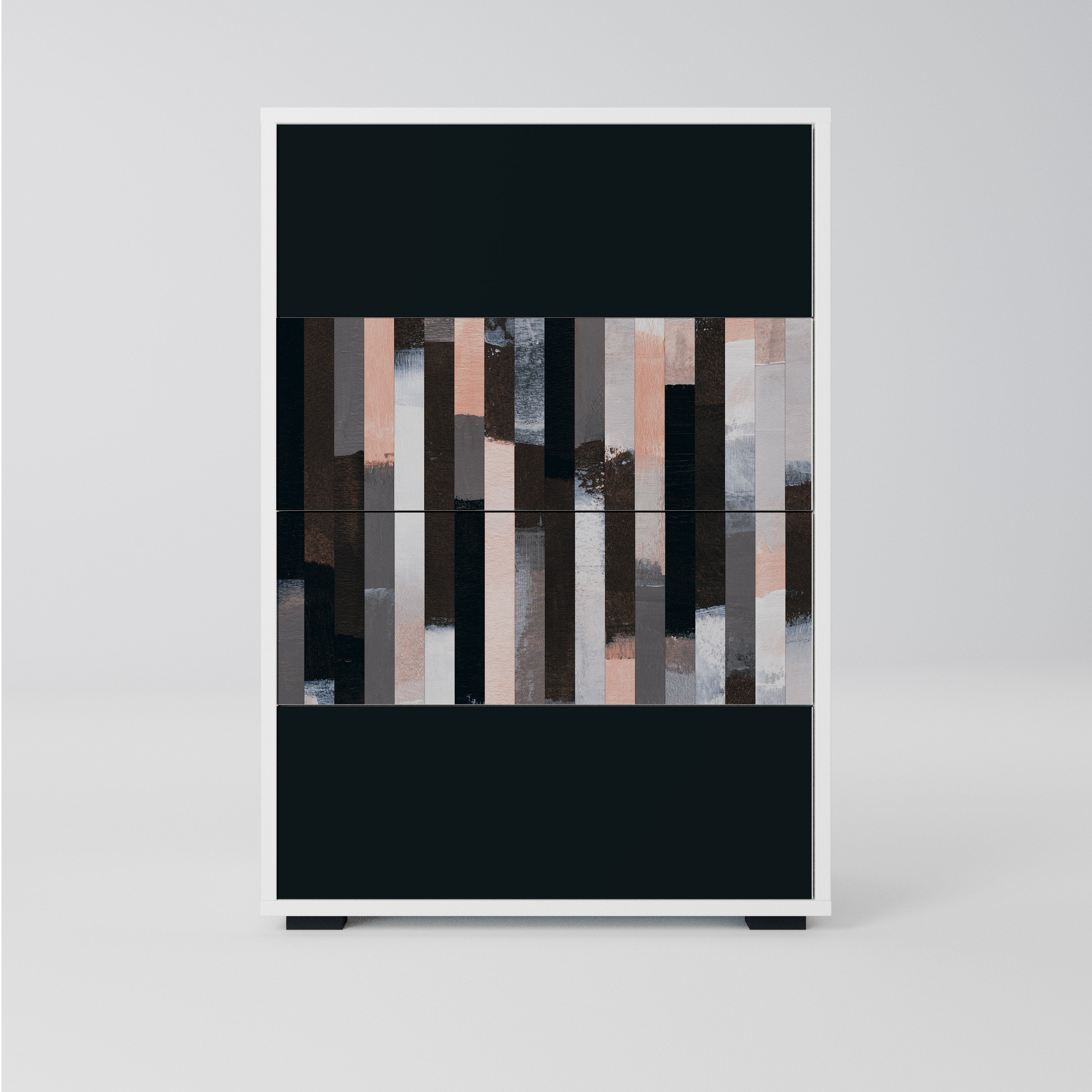 COLLAGE OF RECTANGLES Komoda z szufladami