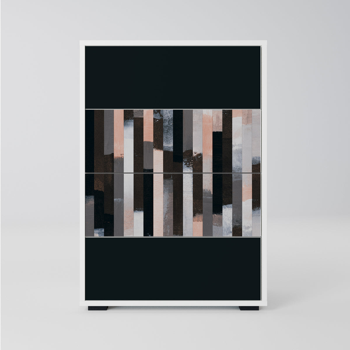 COLLAGE OF RECTANGLES Komoda z szufladami