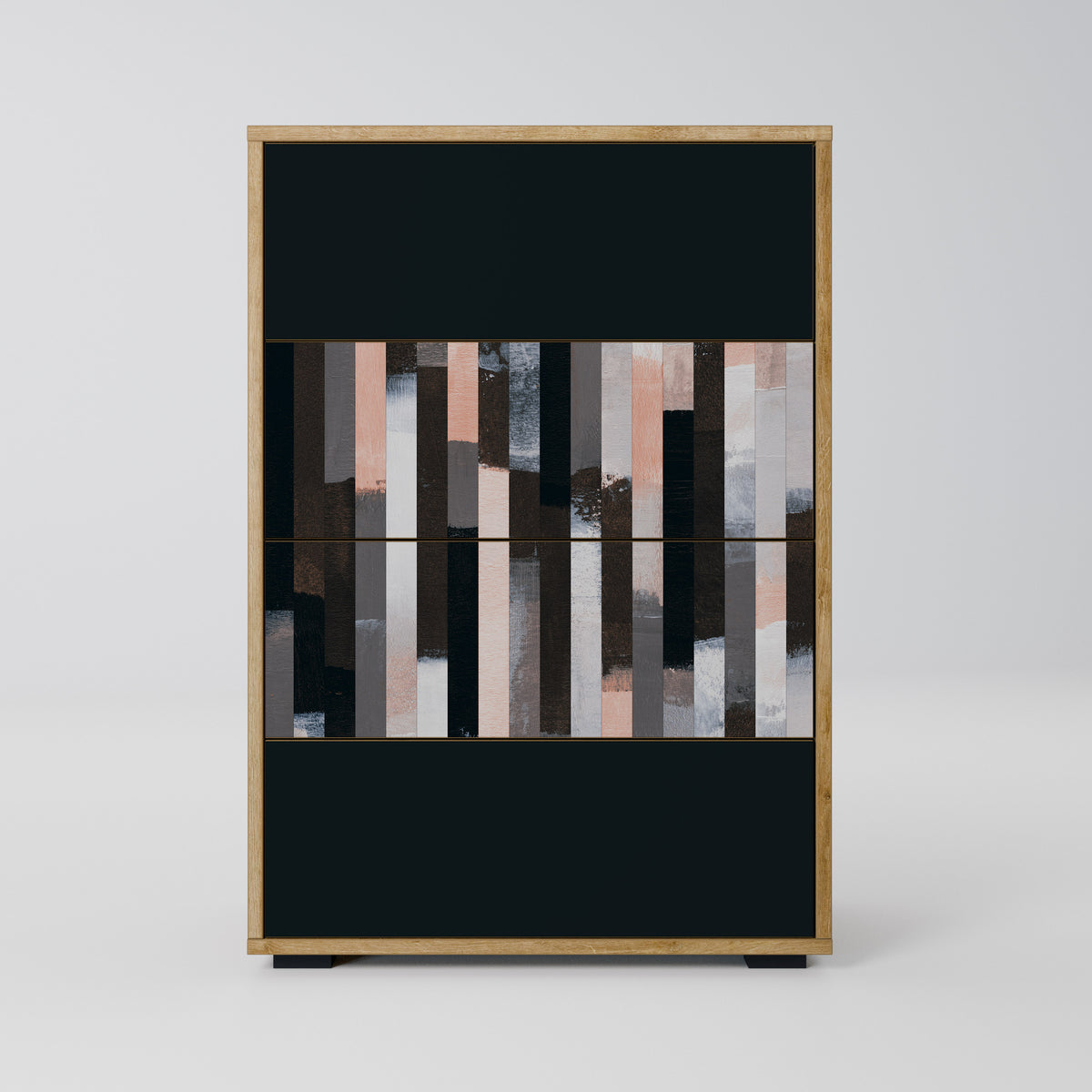 COLLAGE OF RECTANGLES Komoda z szufladami