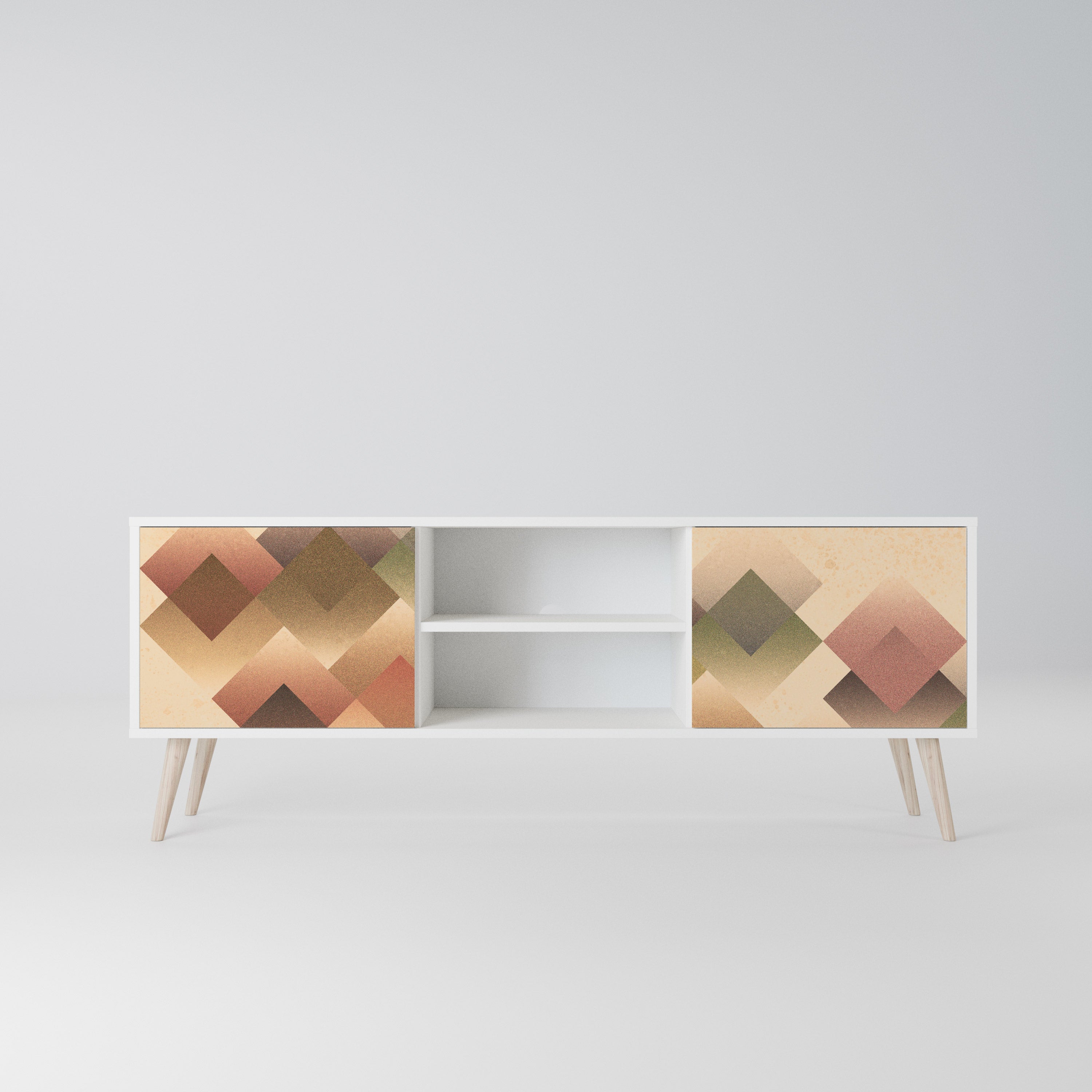 GEOMETRIC FUSION Szafka RTV 2-drzwiowa korpus Biały
