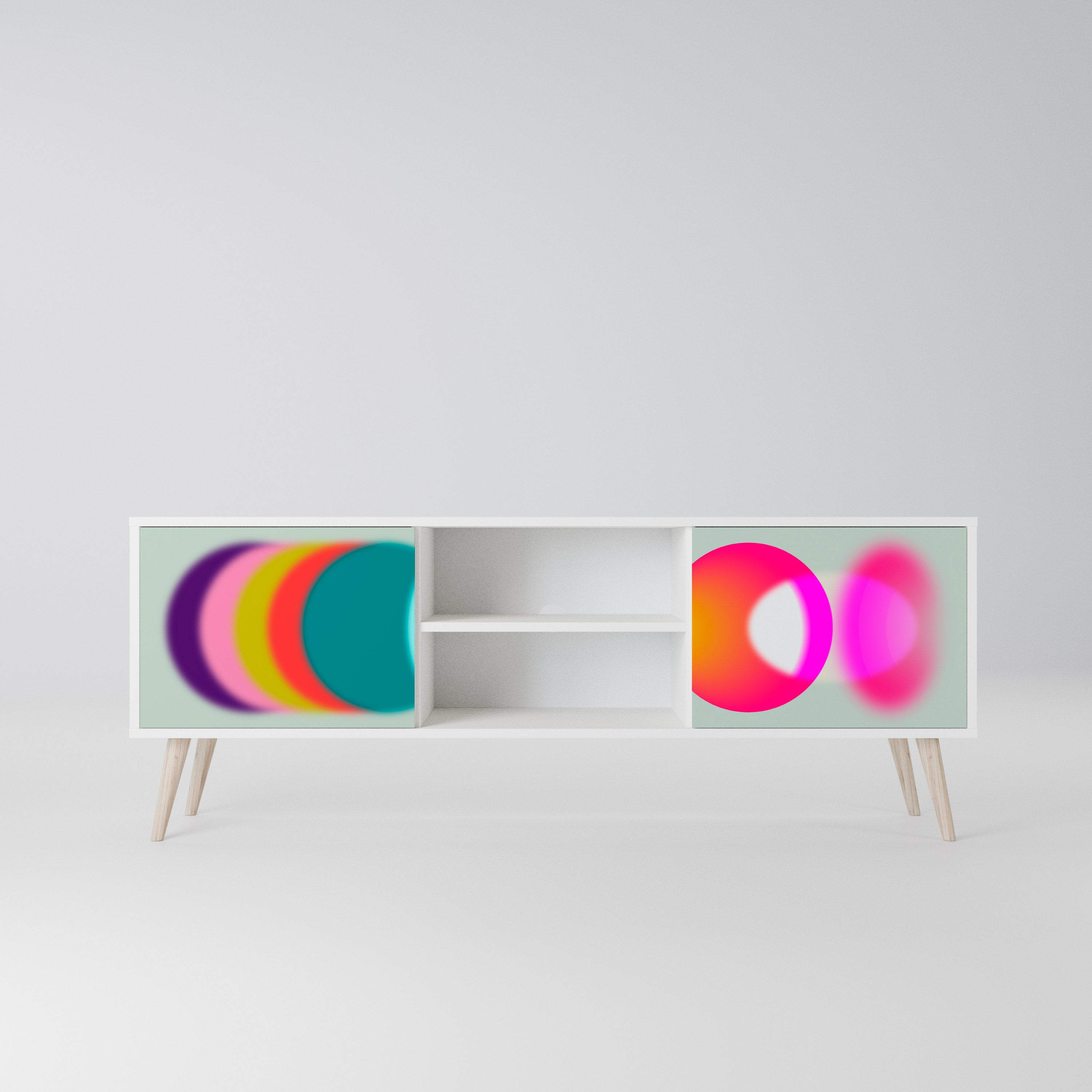 SYMPHONY OF COLORS Szafka RTV 2-drzwiowa korpus Biały