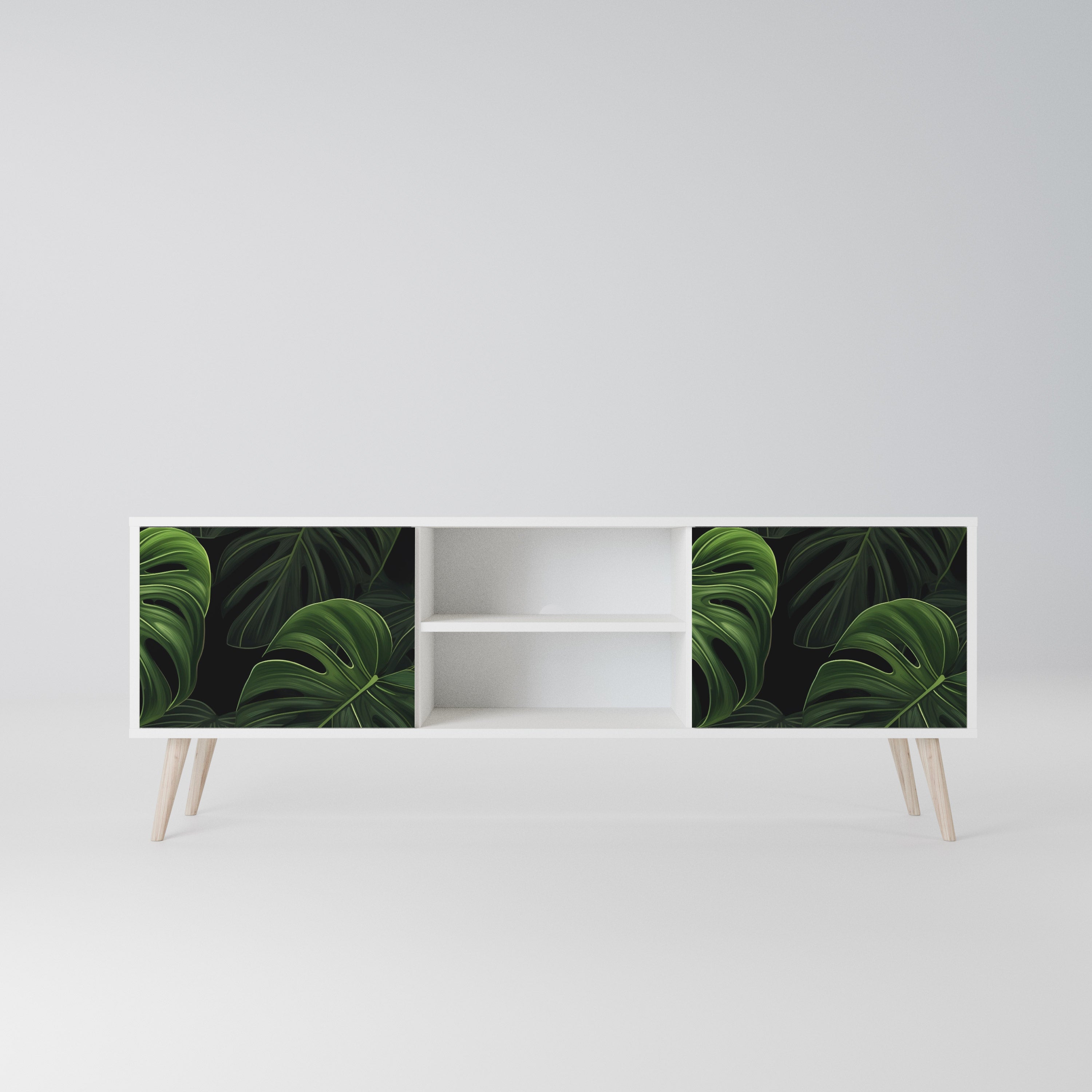 INFINITE MONSTERA Szafka RTV 2-drzwiowa korpus Biały