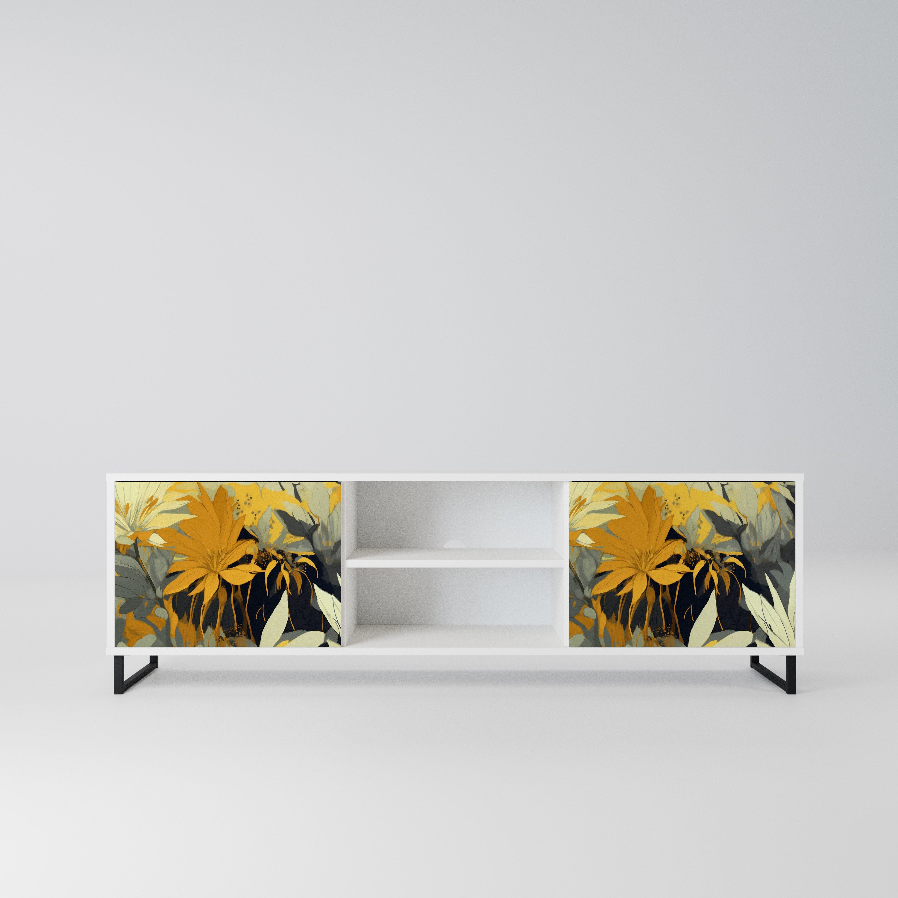SUNKISSED LILY Szafka RTV 2-drzwiowa korpus Biały