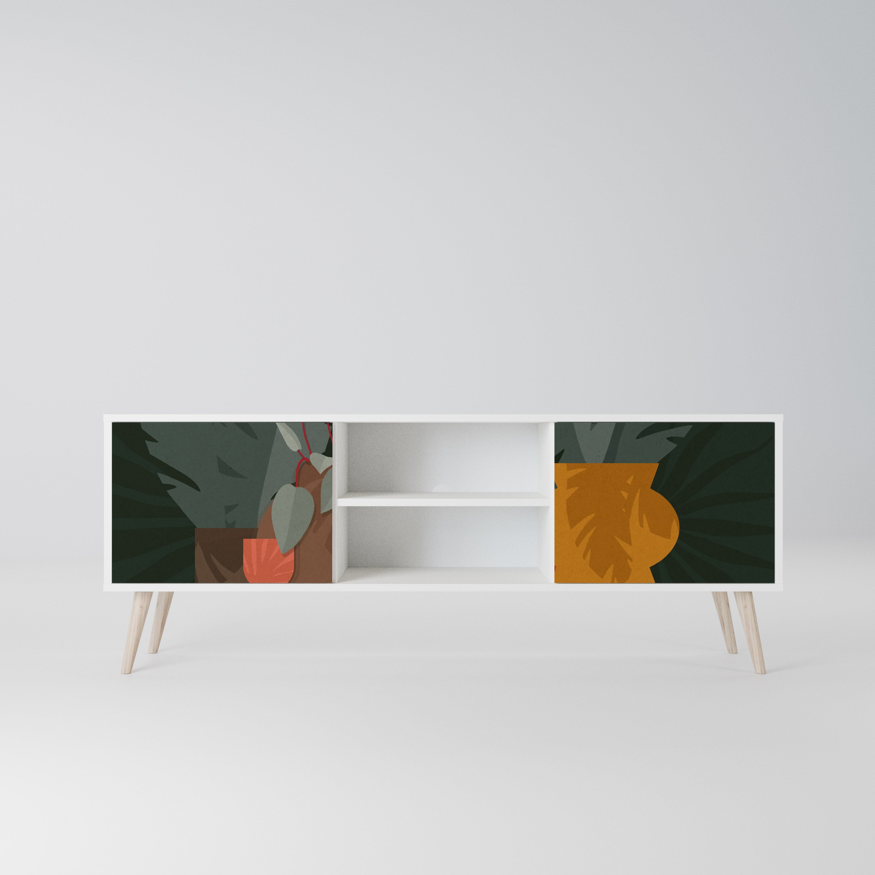 TROPICAL COMPOSITION Szafka RTV 2-drzwiowa korpus Biały