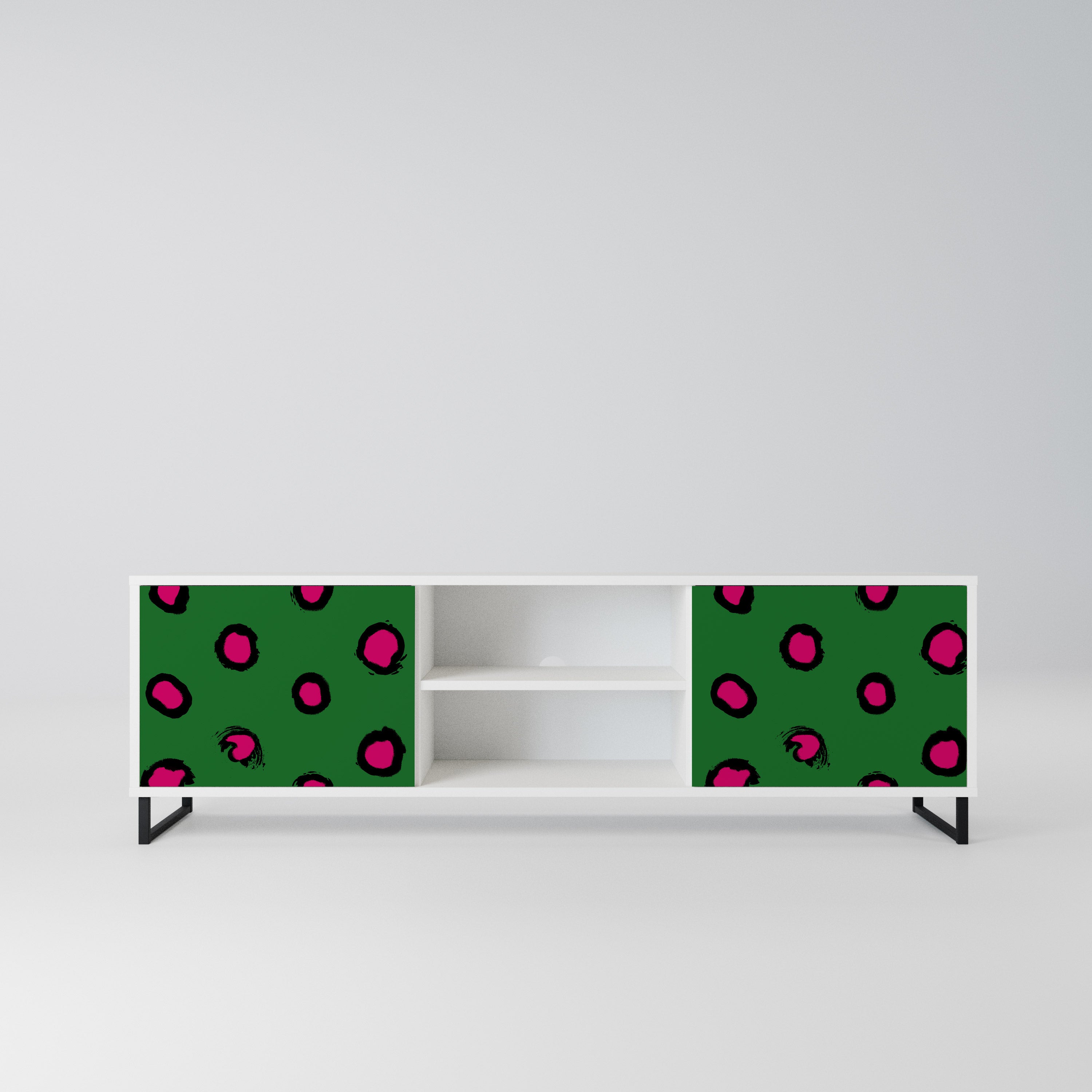 FUNKY SPOTS Szafka RTV 2-drzwiowa korpus Biały