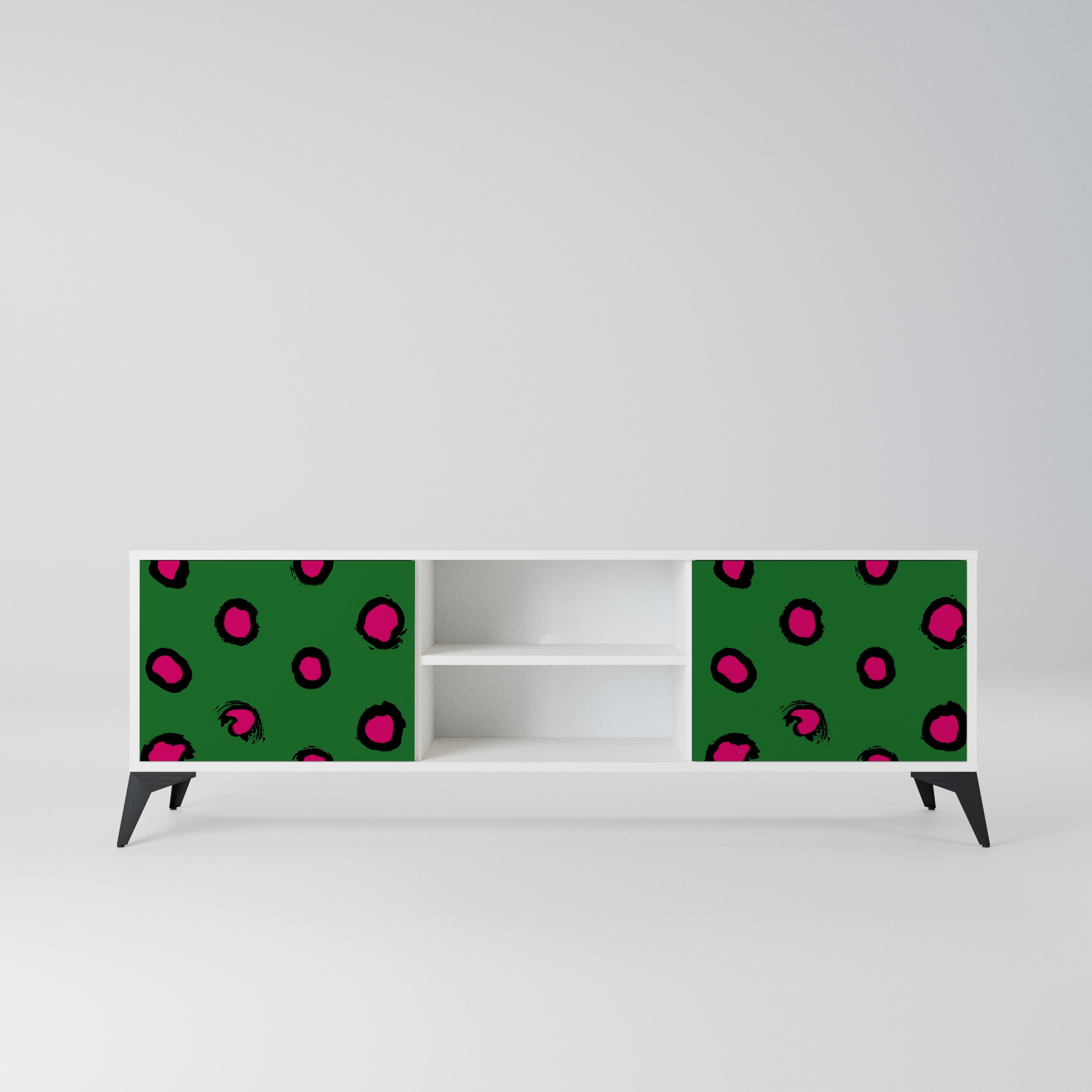FUNKY SPOTS Szafka RTV 2-drzwiowa korpus Biały