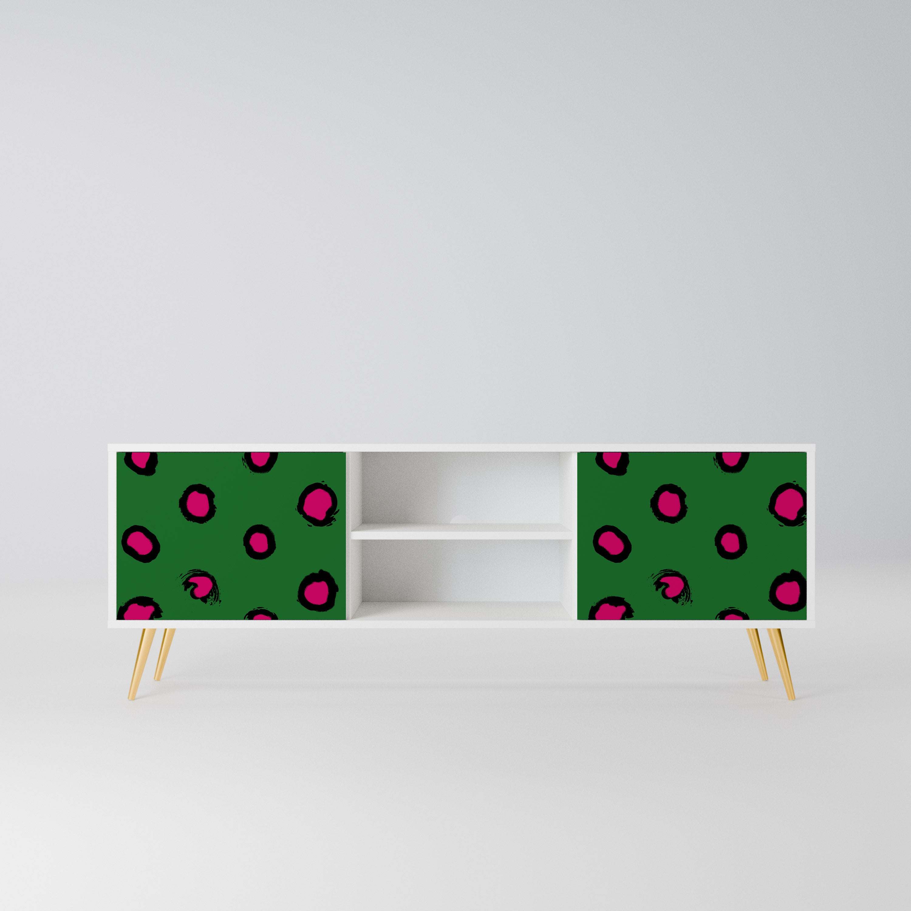 FUNKY SPOTS Szafka RTV 2-drzwiowa korpus Biały
