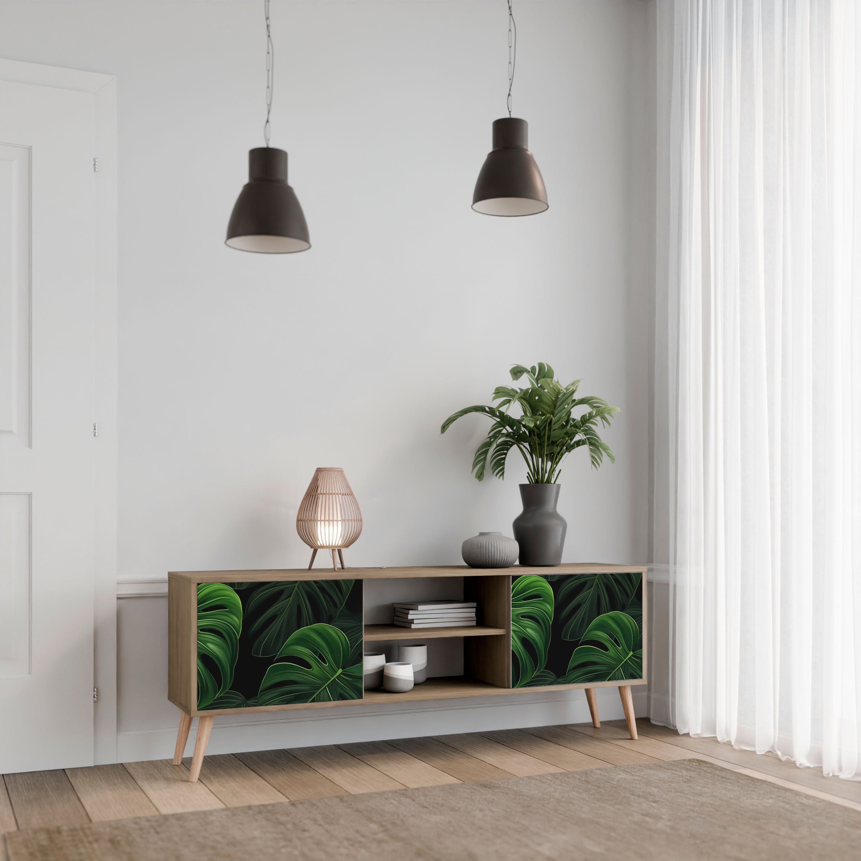 INFINITE MONSTERA Szafka RTV 2-drzwiowa
