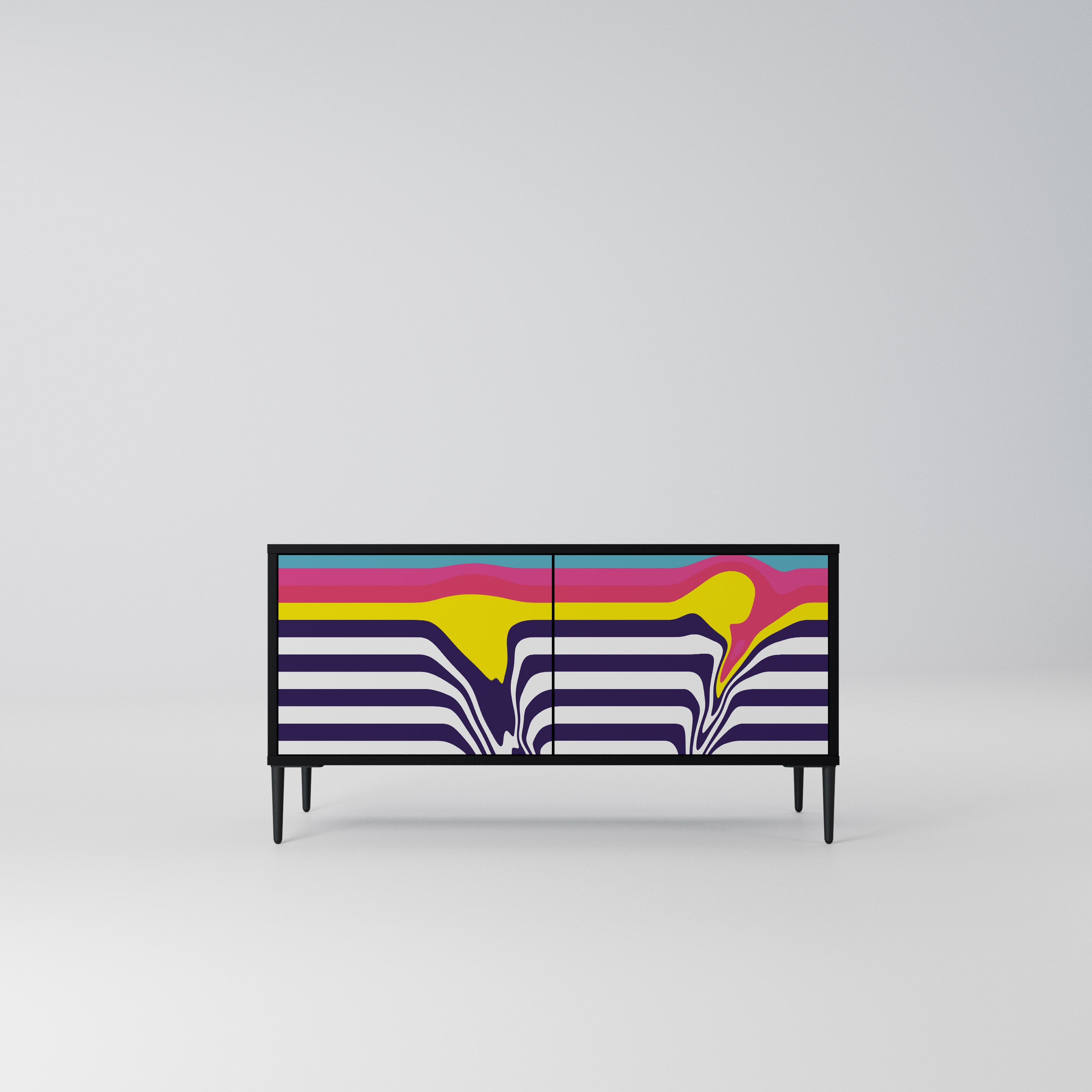 COLORFUL DIVERSION Kompaktowa szafka RTV 2-drzwiowa