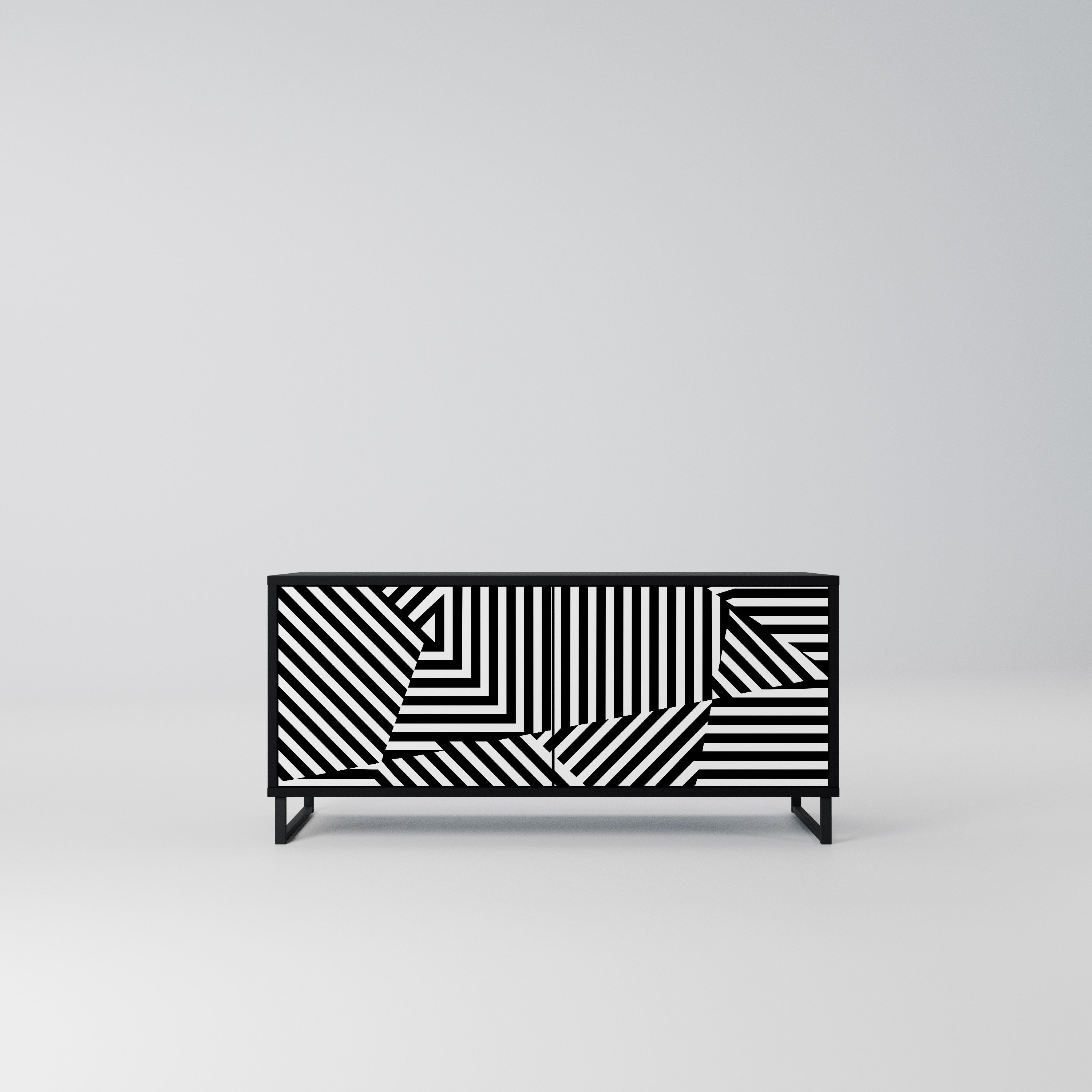 ILLUSIONARY LATTICE Kompaktowa szafka RTV 2-drzwiowa