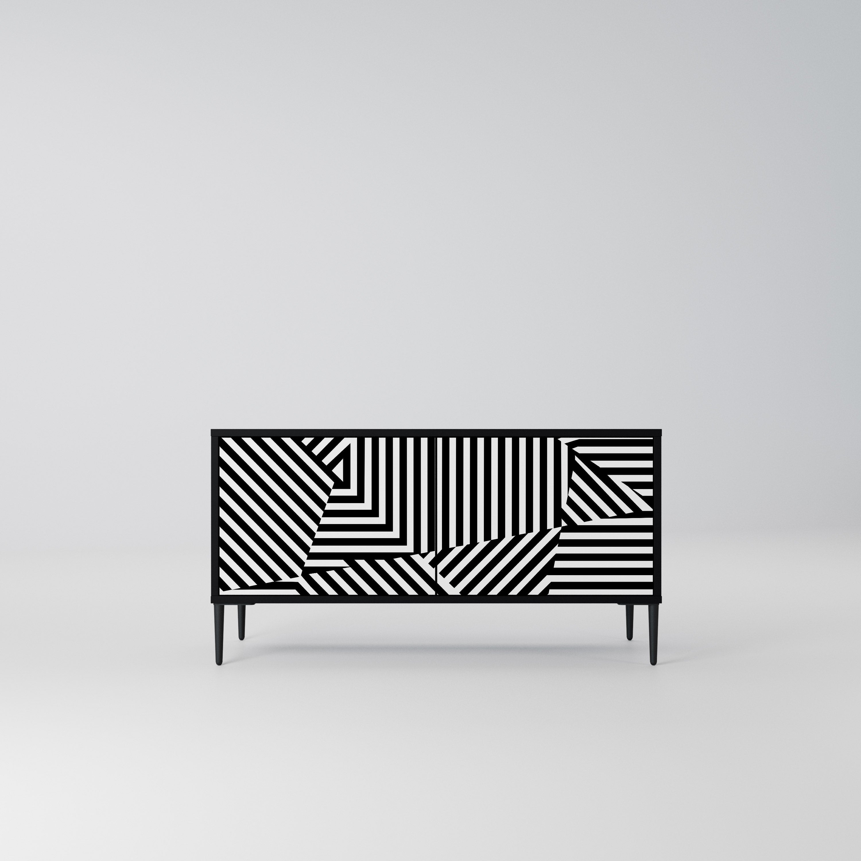 ILLUSIONARY LATTICE Kompaktowa szafka RTV 2-drzwiowa
