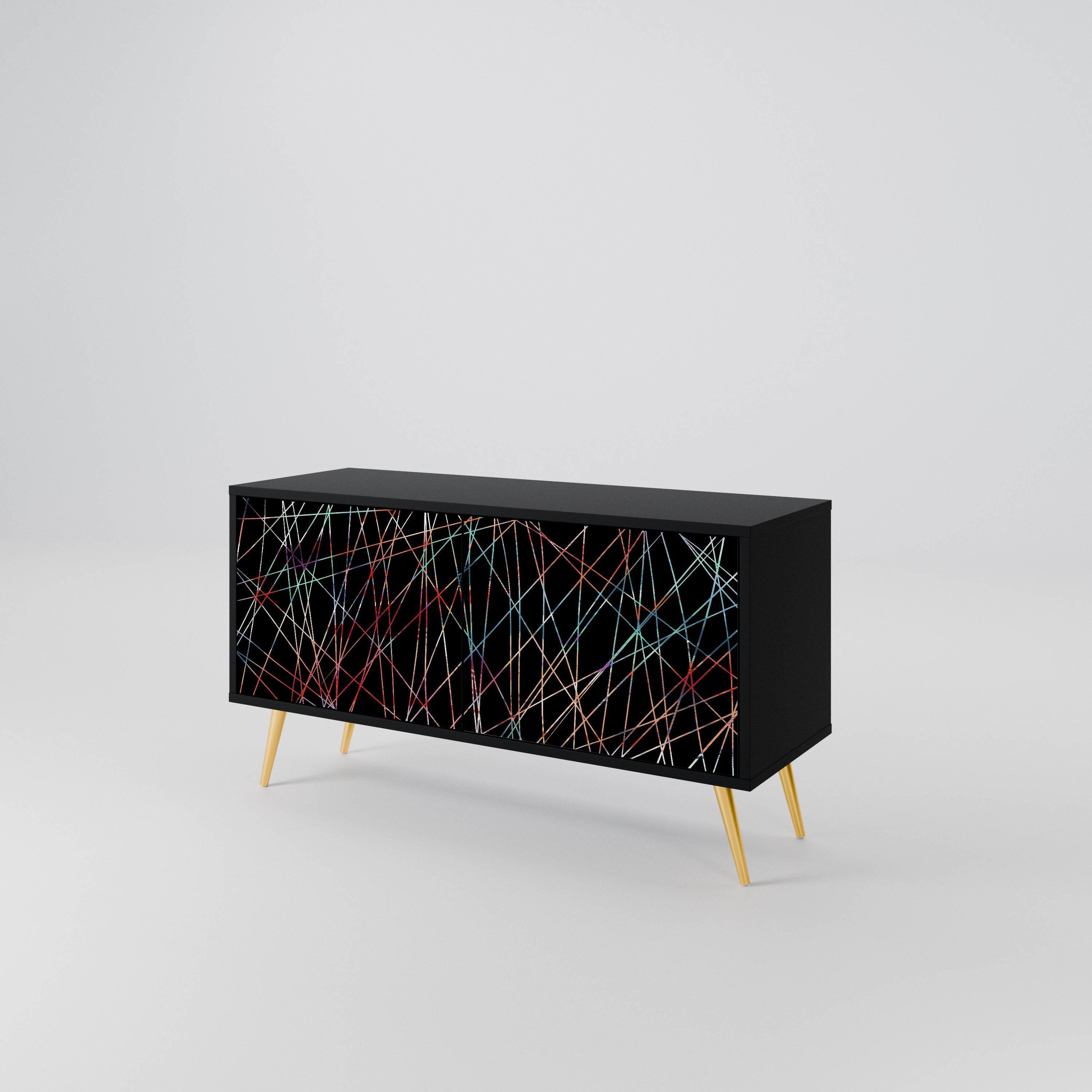 LUMINOUS SNARE Kompaktowa szafka RTV 2-drzwiowa