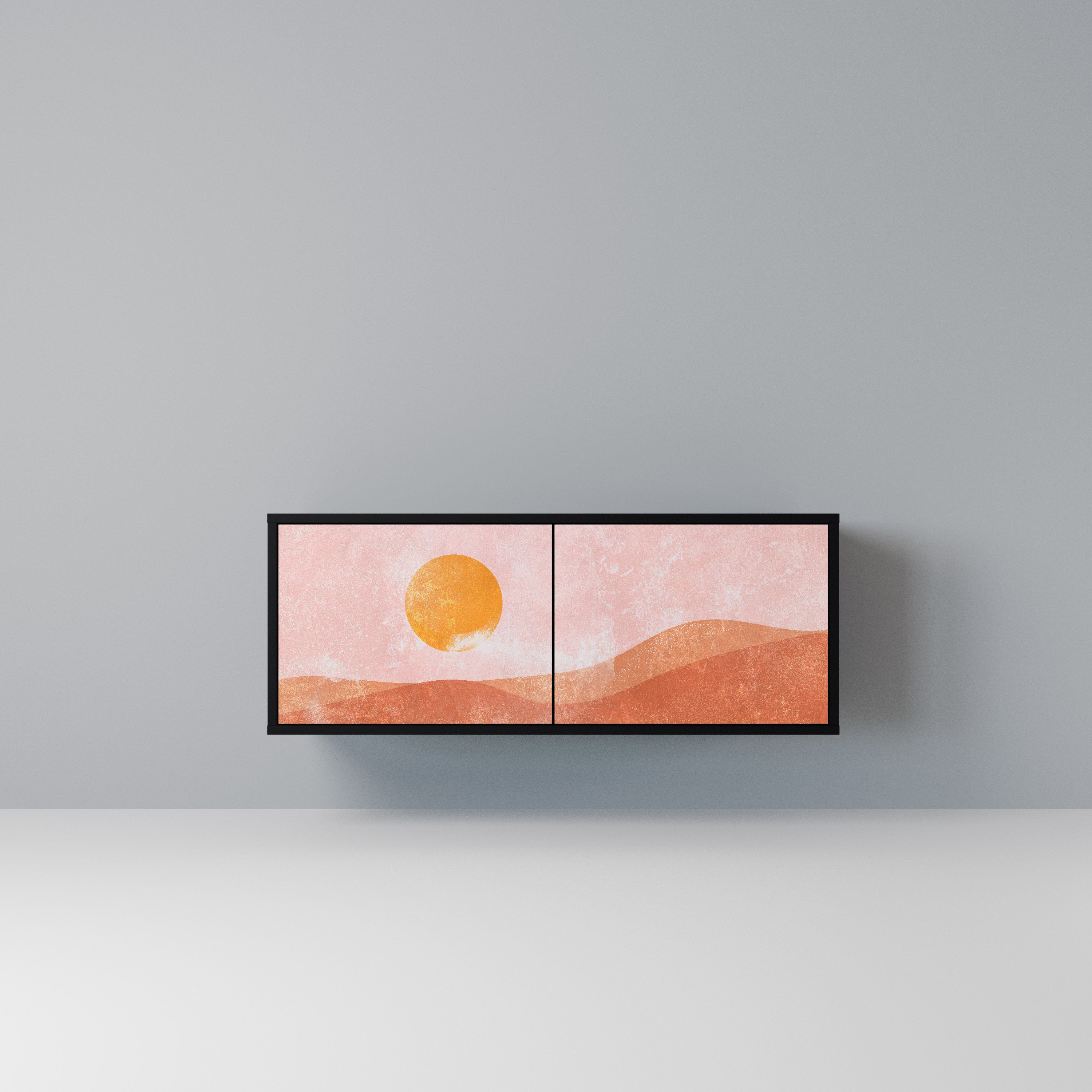 LUMINOUS SUNLIGHT Kompaktowa szafka RTV 2-drzwiowa