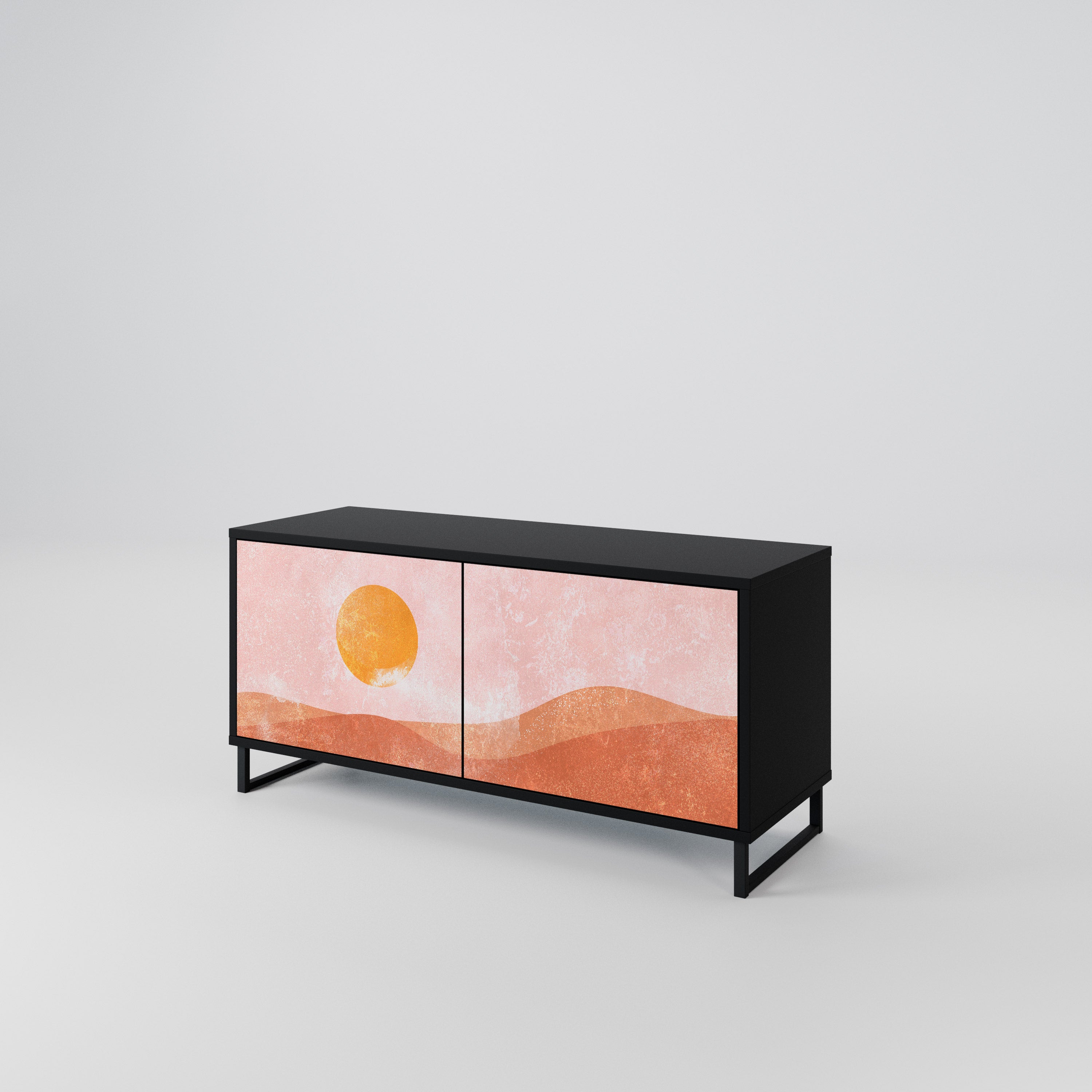 LUMINOUS SUNLIGHT Kompaktowa szafka RTV 2-drzwiowa
