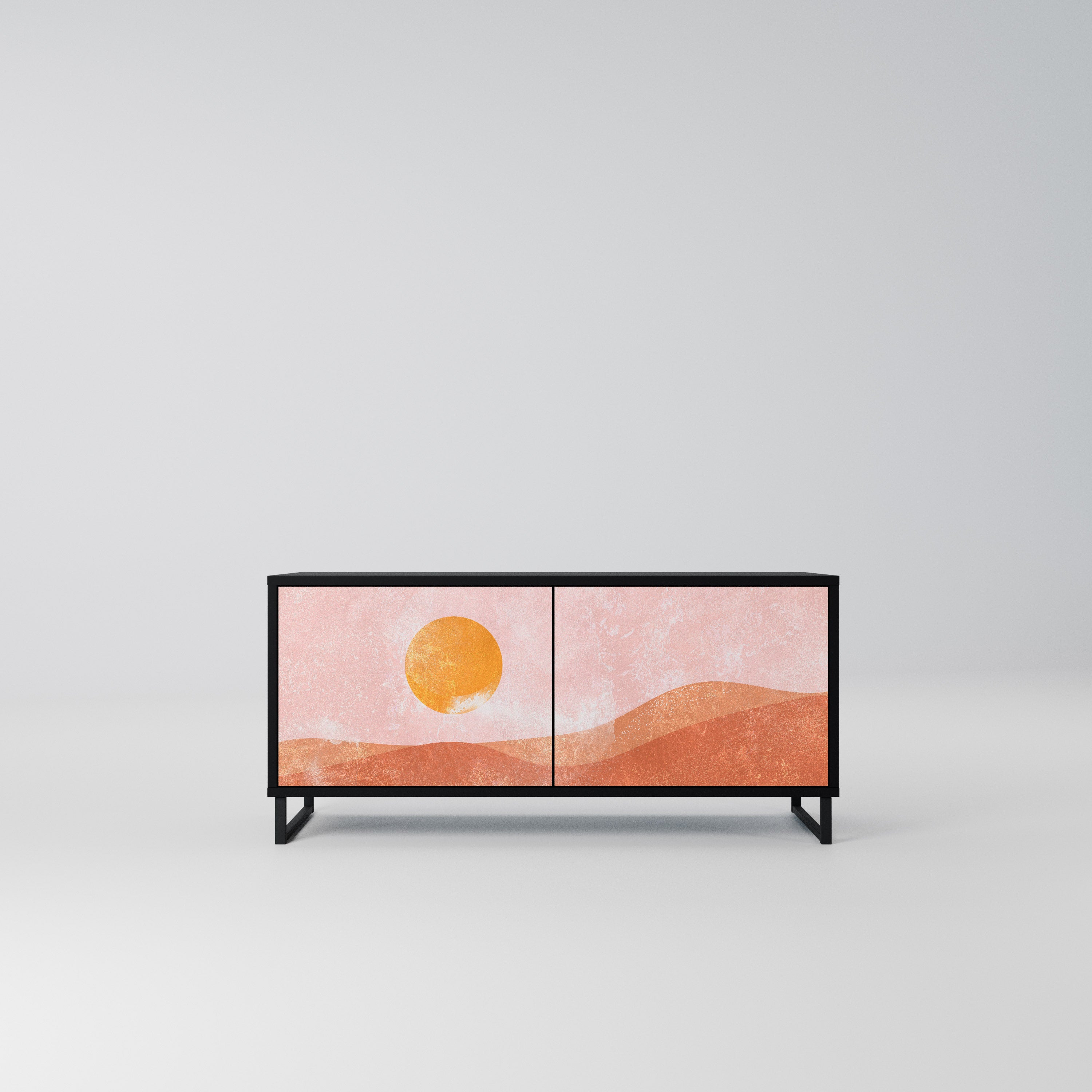 LUMINOUS SUNLIGHT Kompaktowa szafka RTV 2-drzwiowa