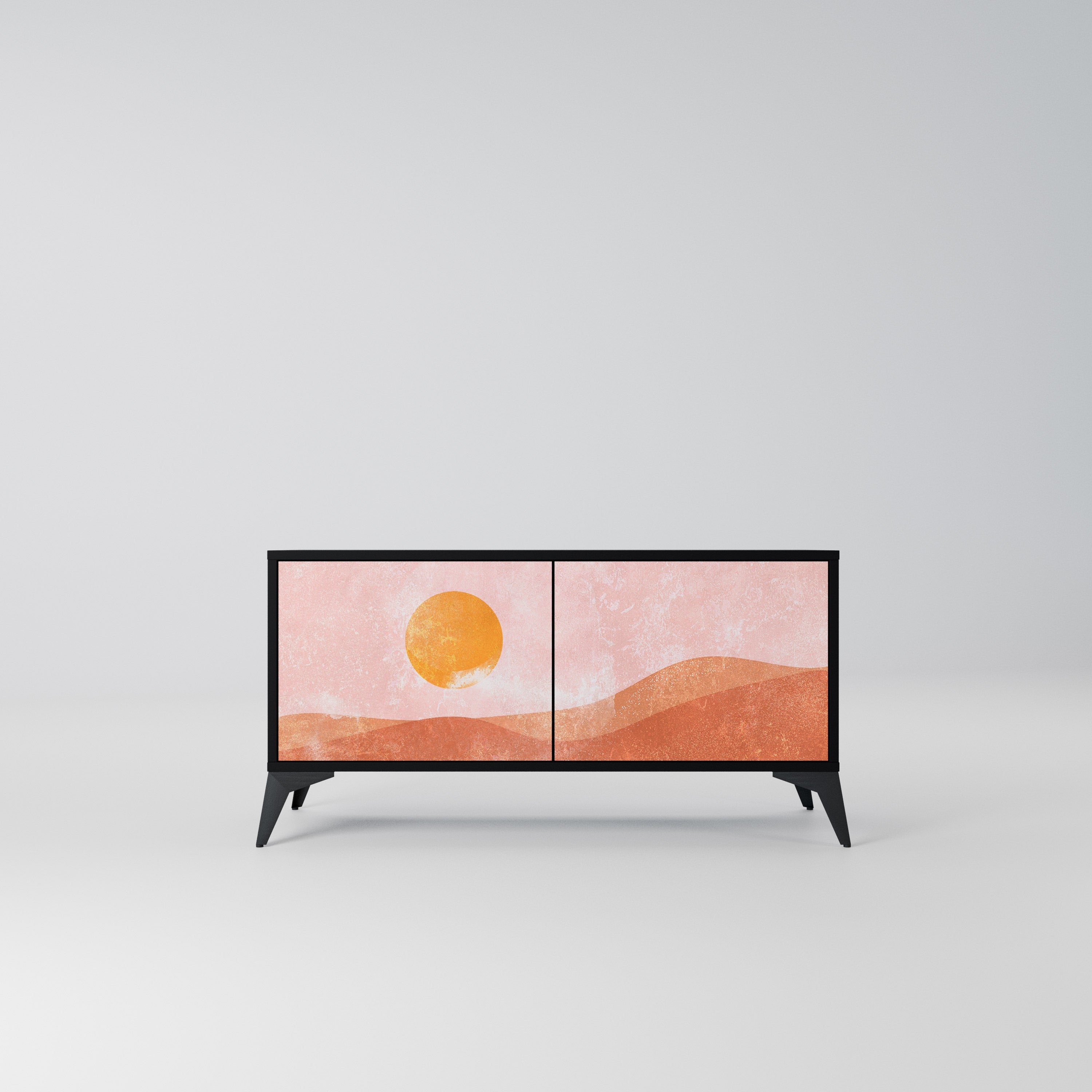 LUMINOUS SUNLIGHT Kompaktowa szafka RTV 2-drzwiowa