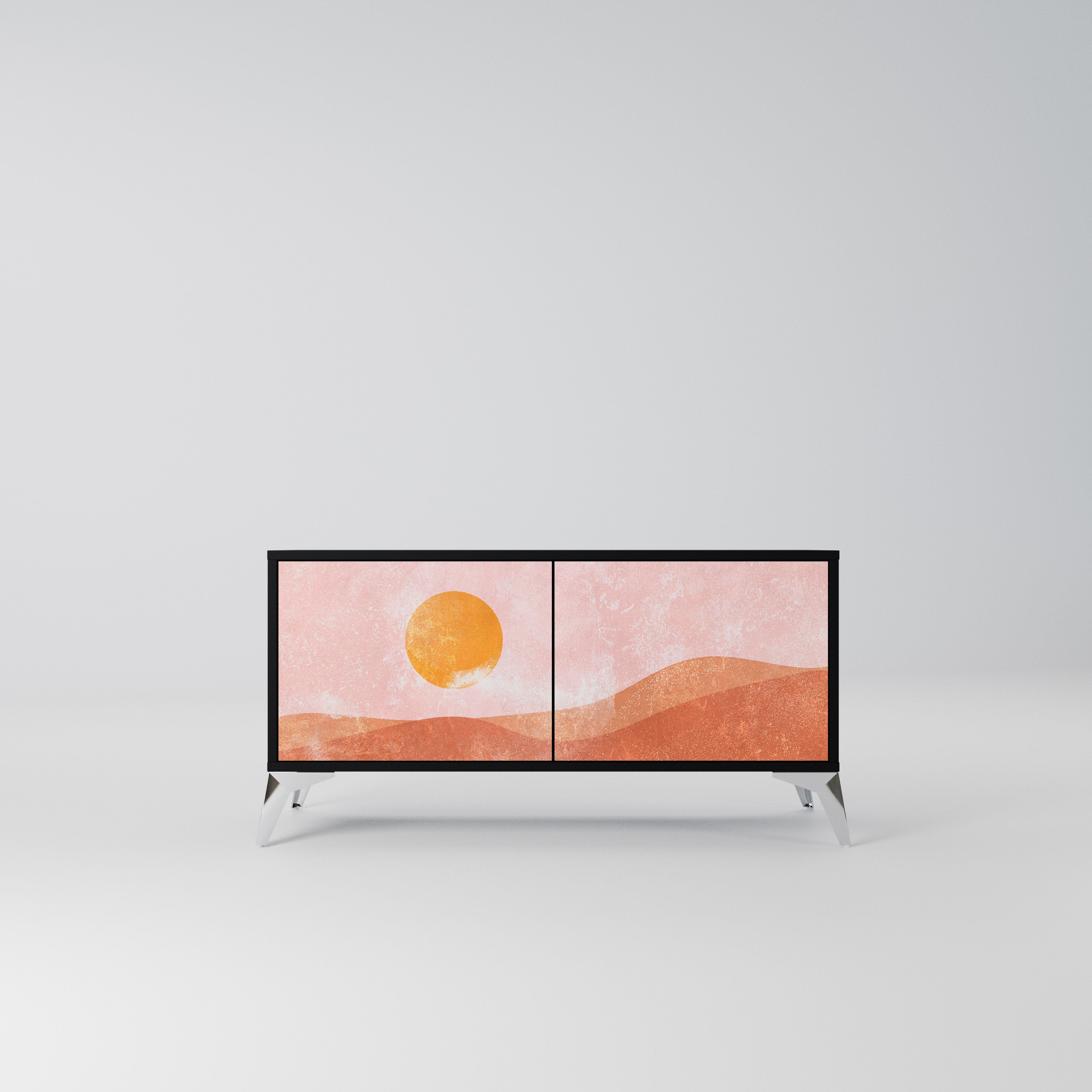 LUMINOUS SUNLIGHT Kompaktowa szafka RTV 2-drzwiowa