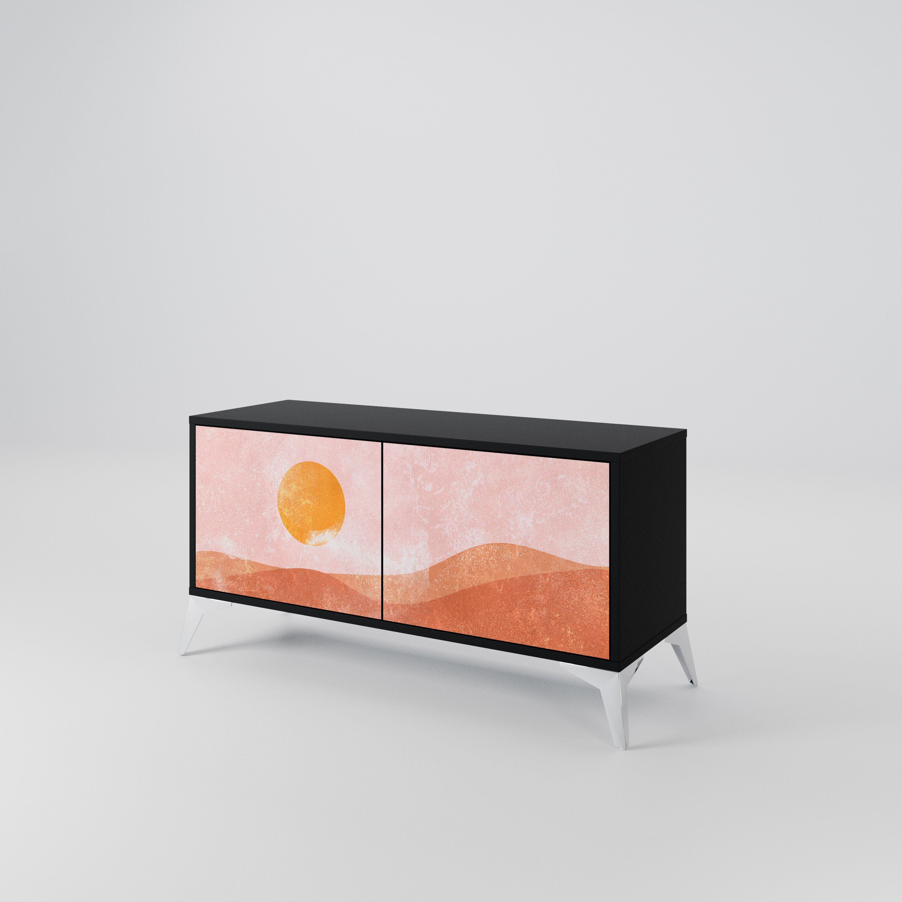 LUMINOUS SUNLIGHT Kompaktowa szafka RTV 2-drzwiowa