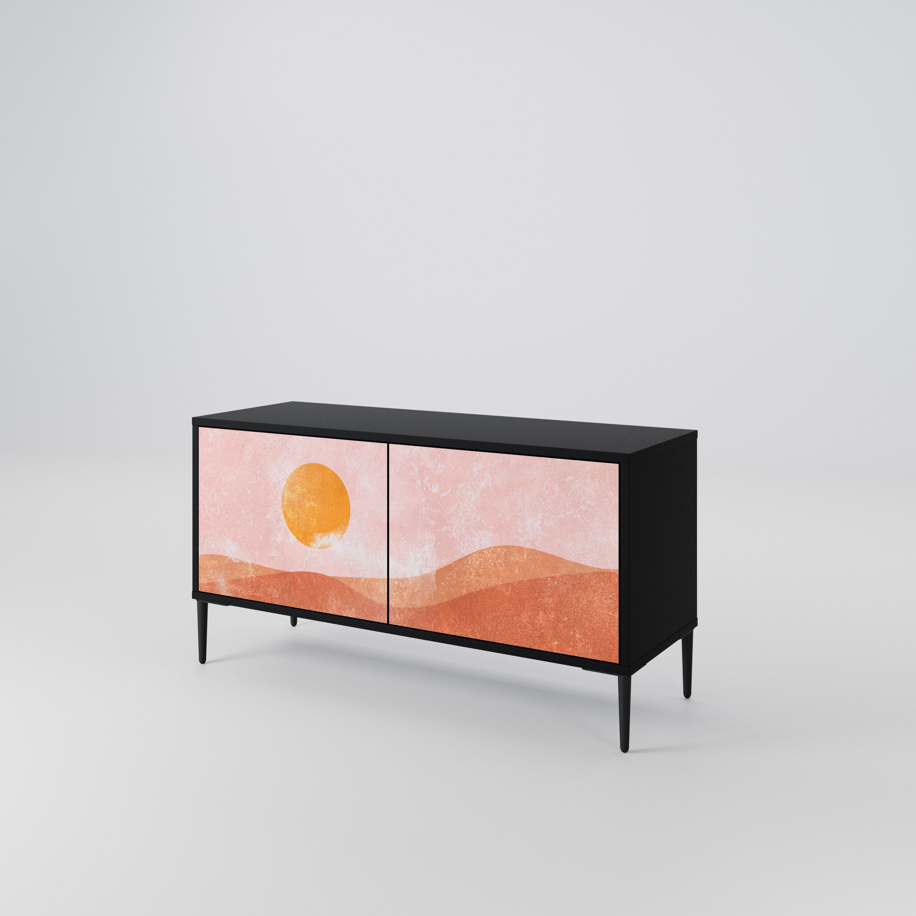 LUMINOUS SUNLIGHT Kompaktowa szafka RTV 2-drzwiowa