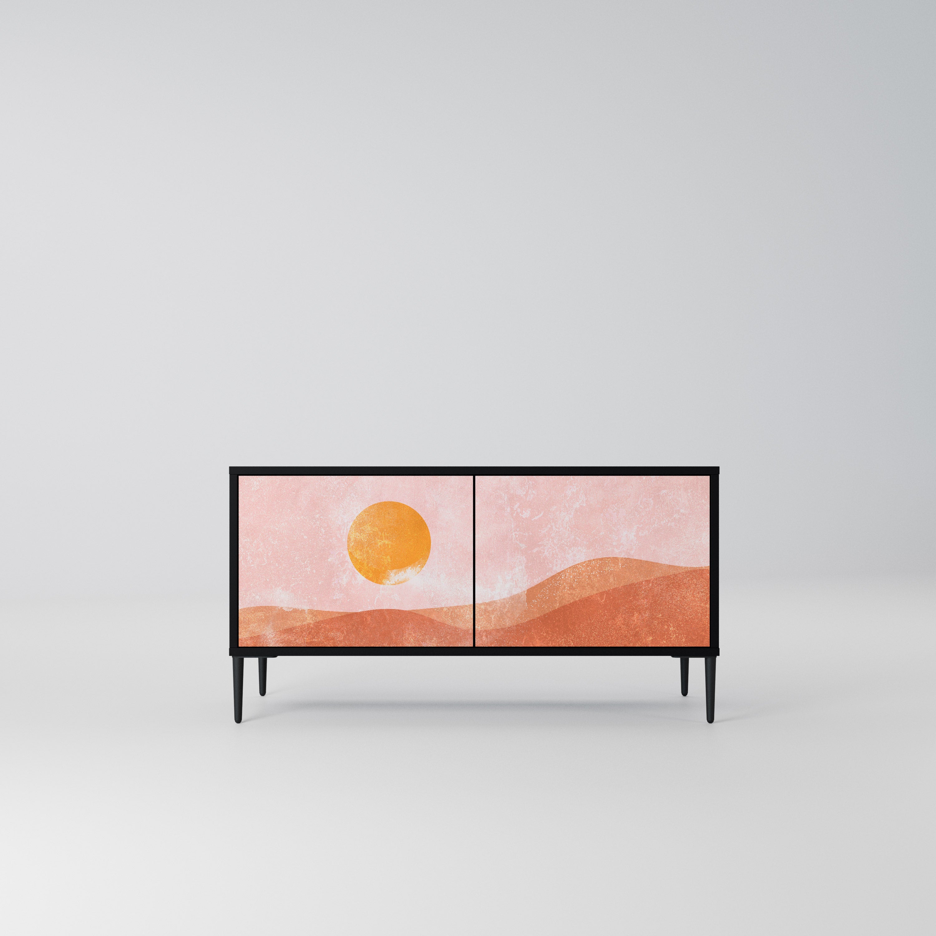 LUMINOUS SUNLIGHT Kompaktowa szafka RTV 2-drzwiowa