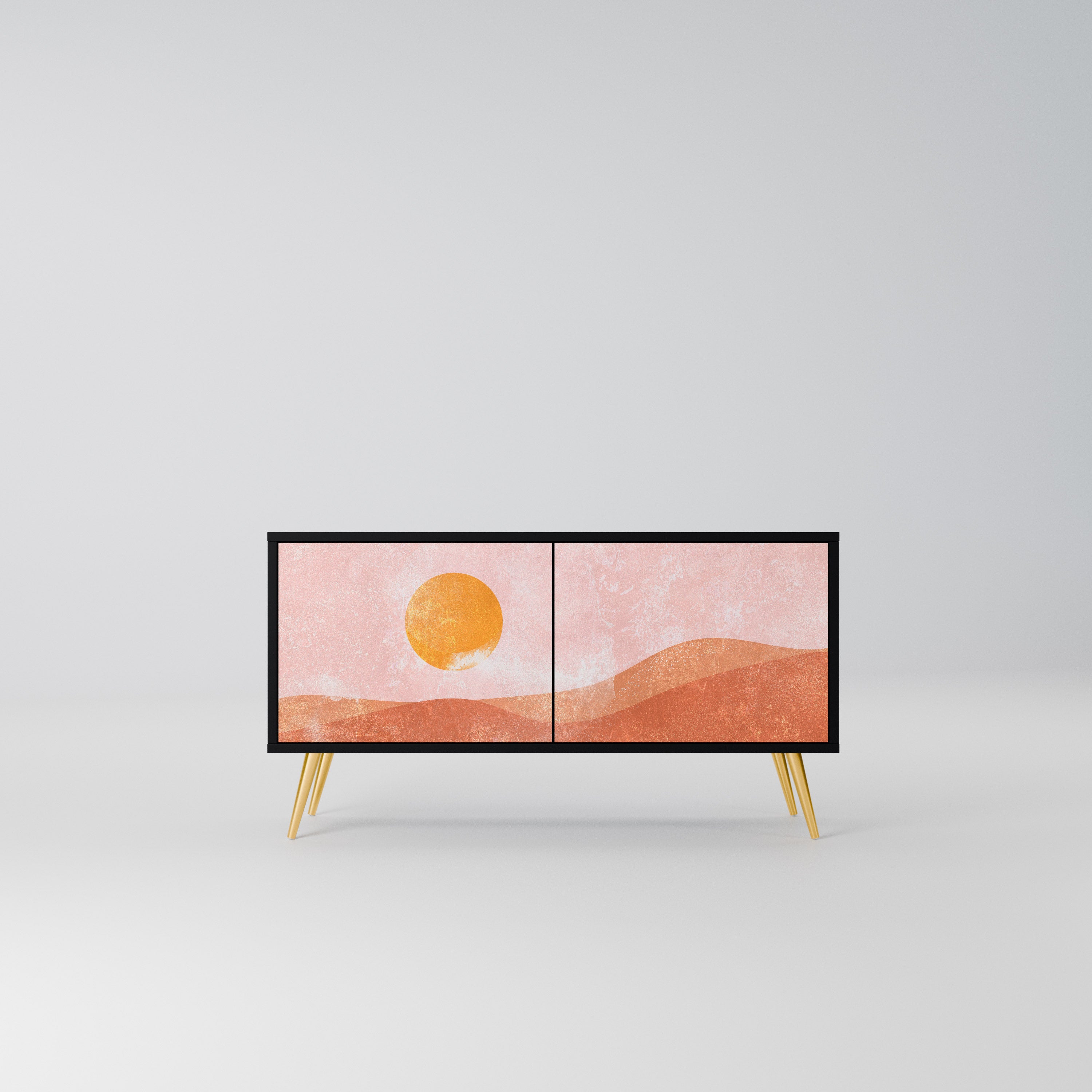 LUMINOUS SUNLIGHT Kompaktowa szafka RTV 2-drzwiowa