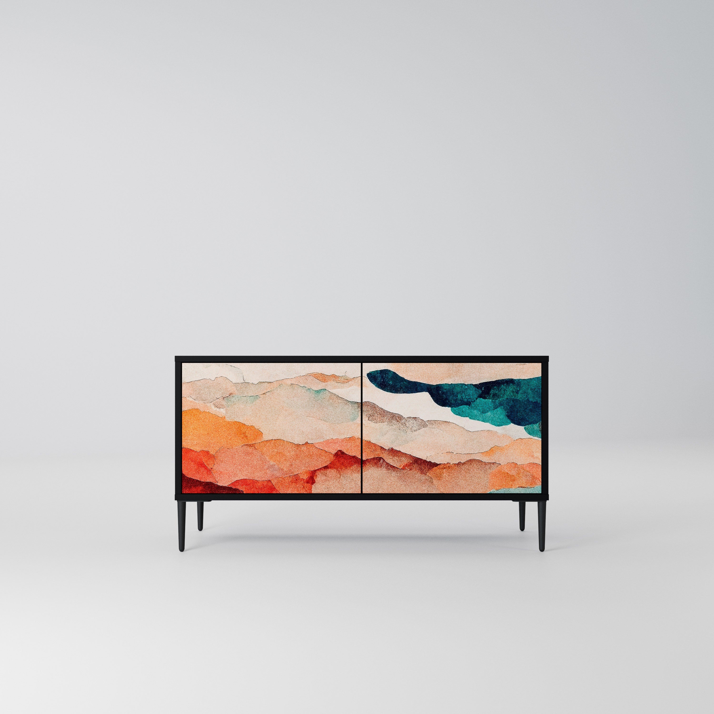 ABSTRACT LANDSCAPE Kompaktowa szafka RTV 2-drzwiowa