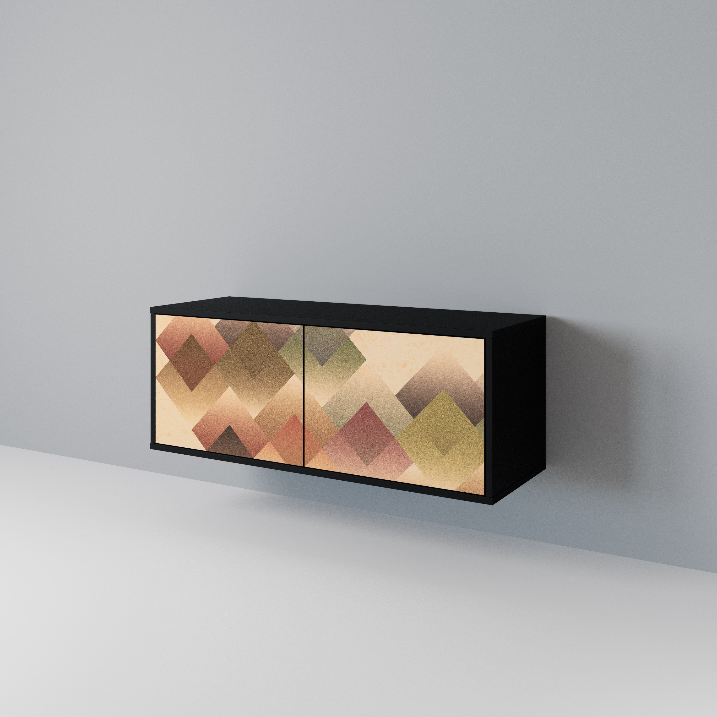 GEOMETRIC FUSION Kompaktowa szafka RTV 2-drzwiowa