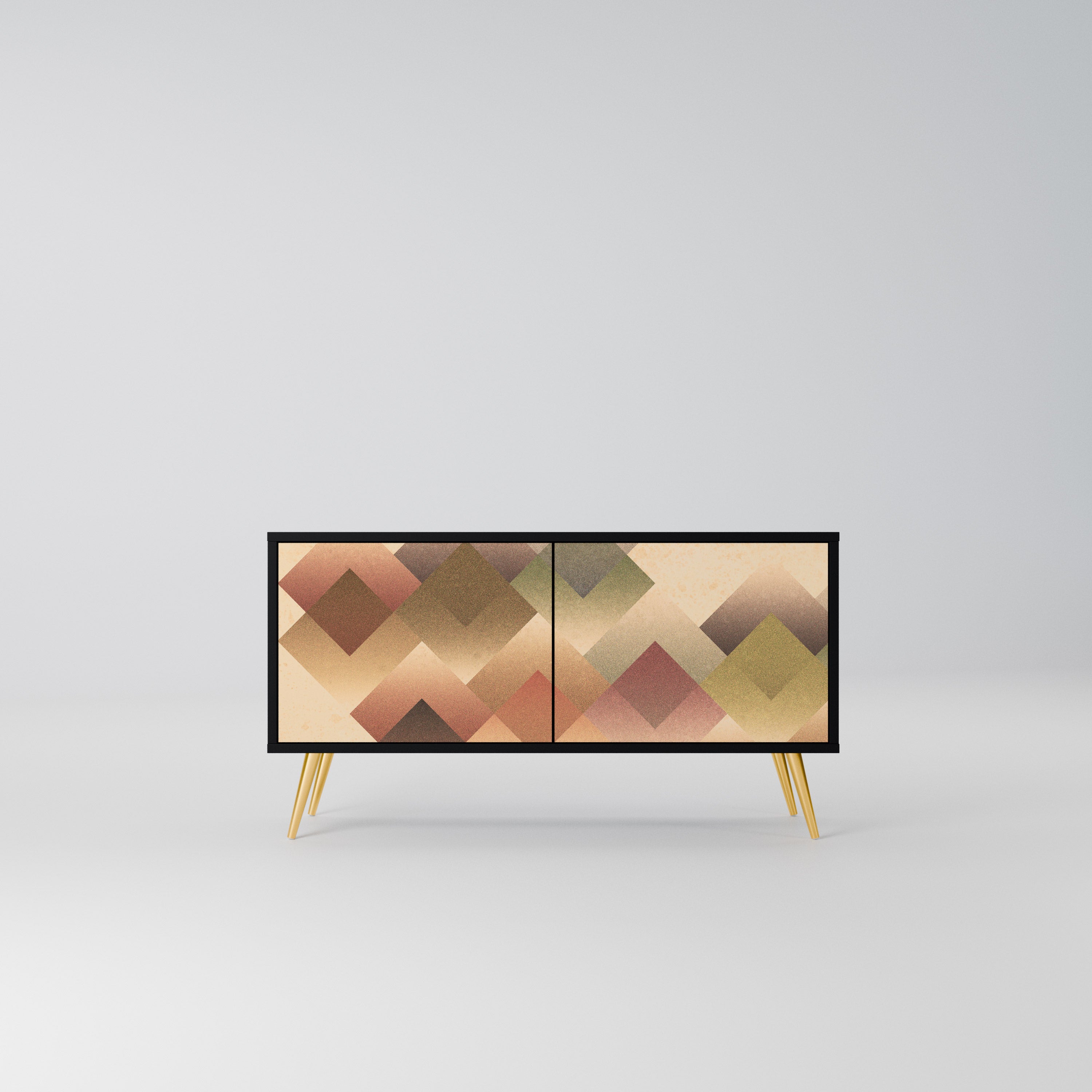 GEOMETRIC FUSION Kompaktowa szafka RTV 2-drzwiowa
