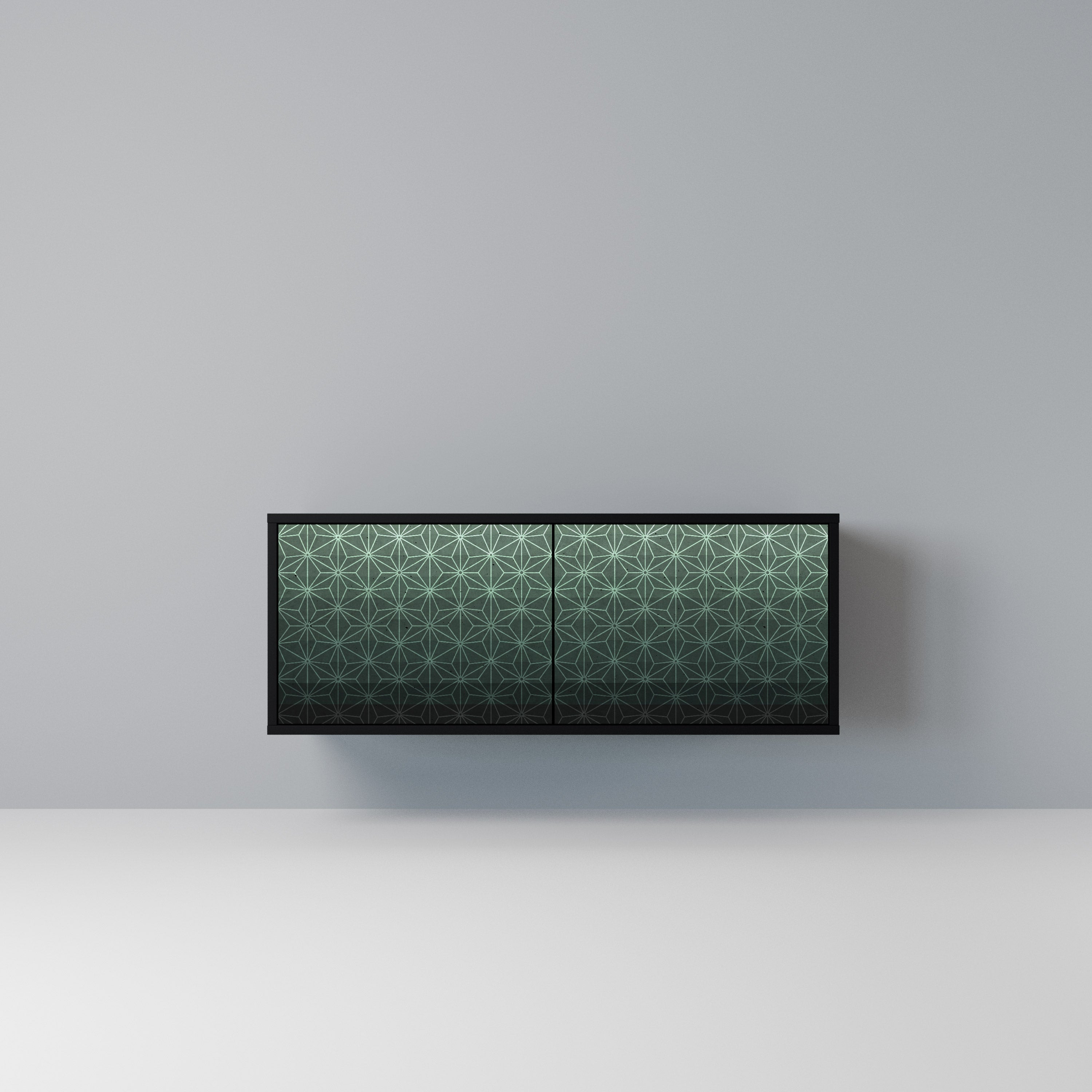 ORNAMENTAL GLIMMER Kompaktowa szafka RTV 2-drzwiowa