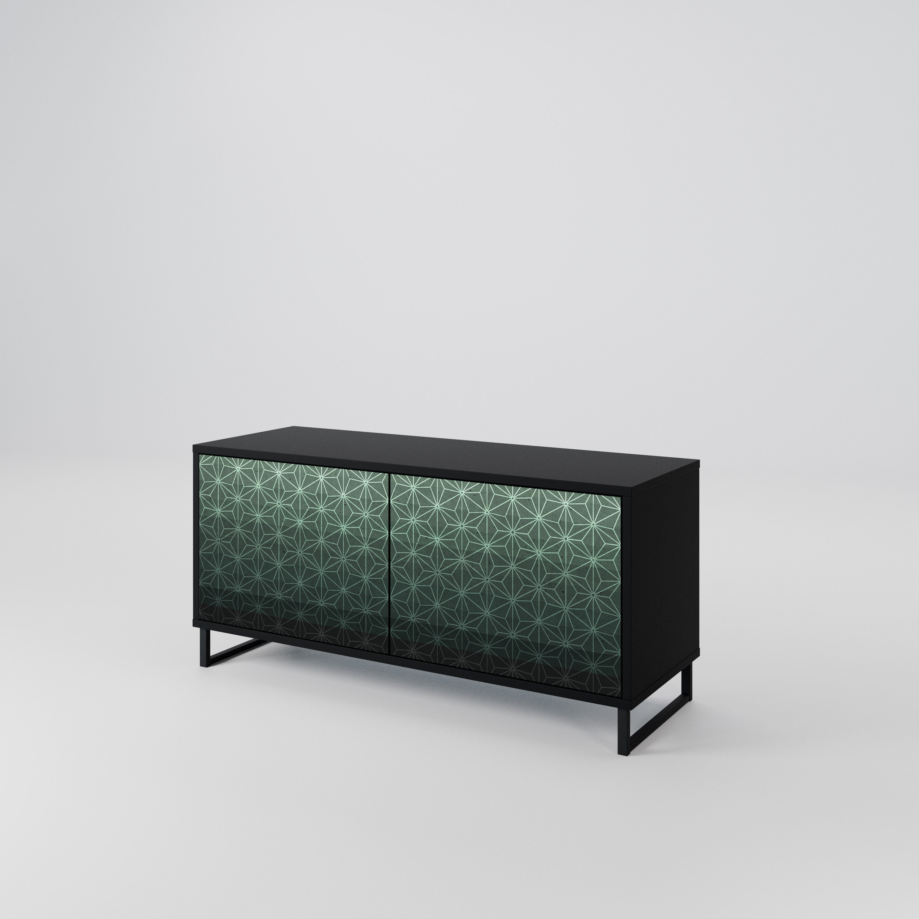 ORNAMENTAL GLIMMER Kompaktowa szafka RTV 2-drzwiowa