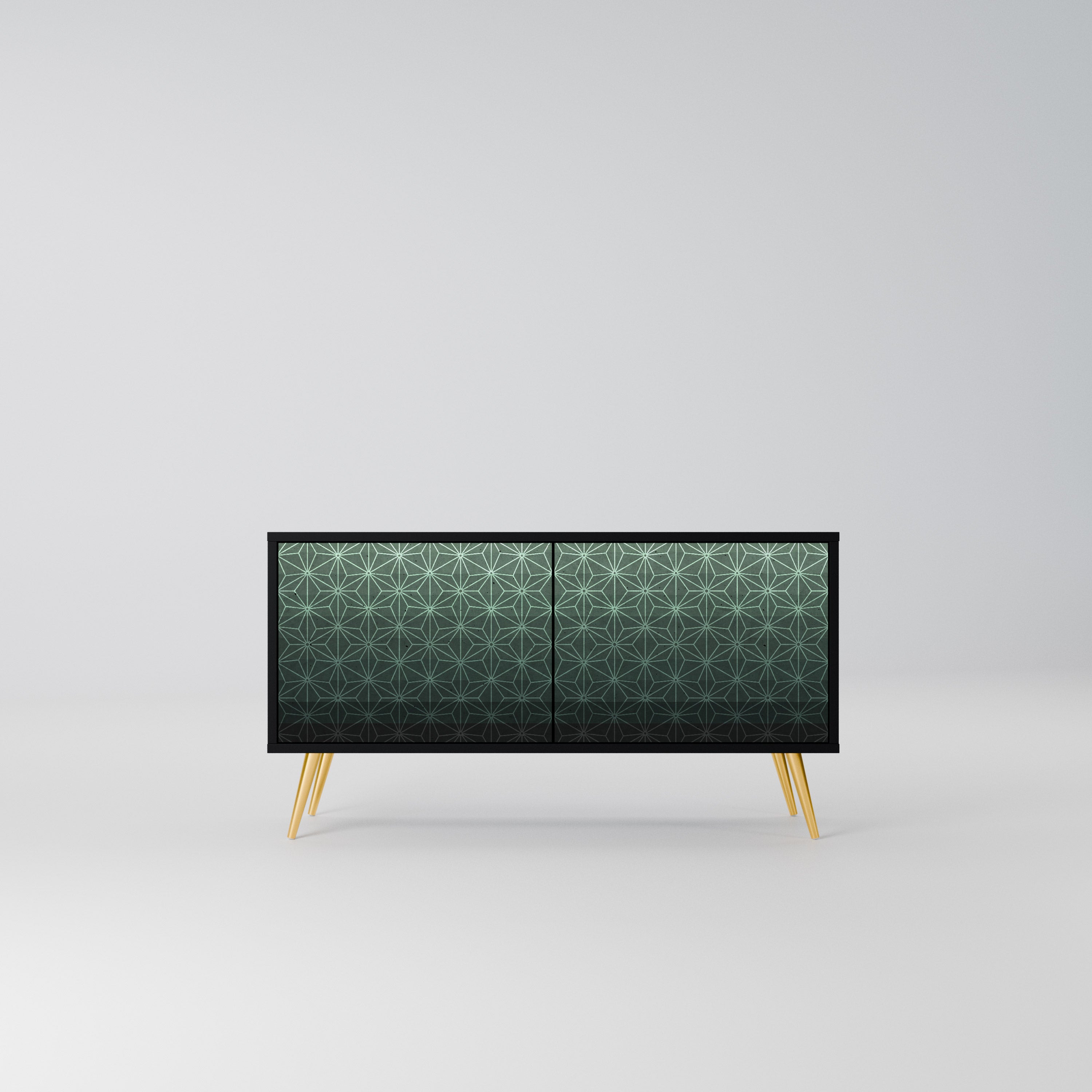 ORNAMENTAL GLIMMER Kompaktowa szafka RTV 2-drzwiowa