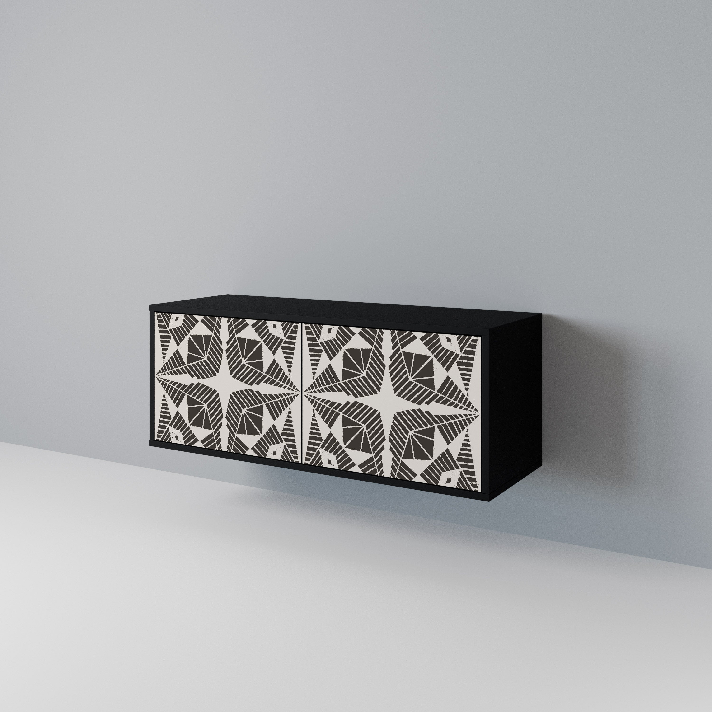 MONOCHROME NEXUS Kompaktowa szafka RTV 2-drzwiowa