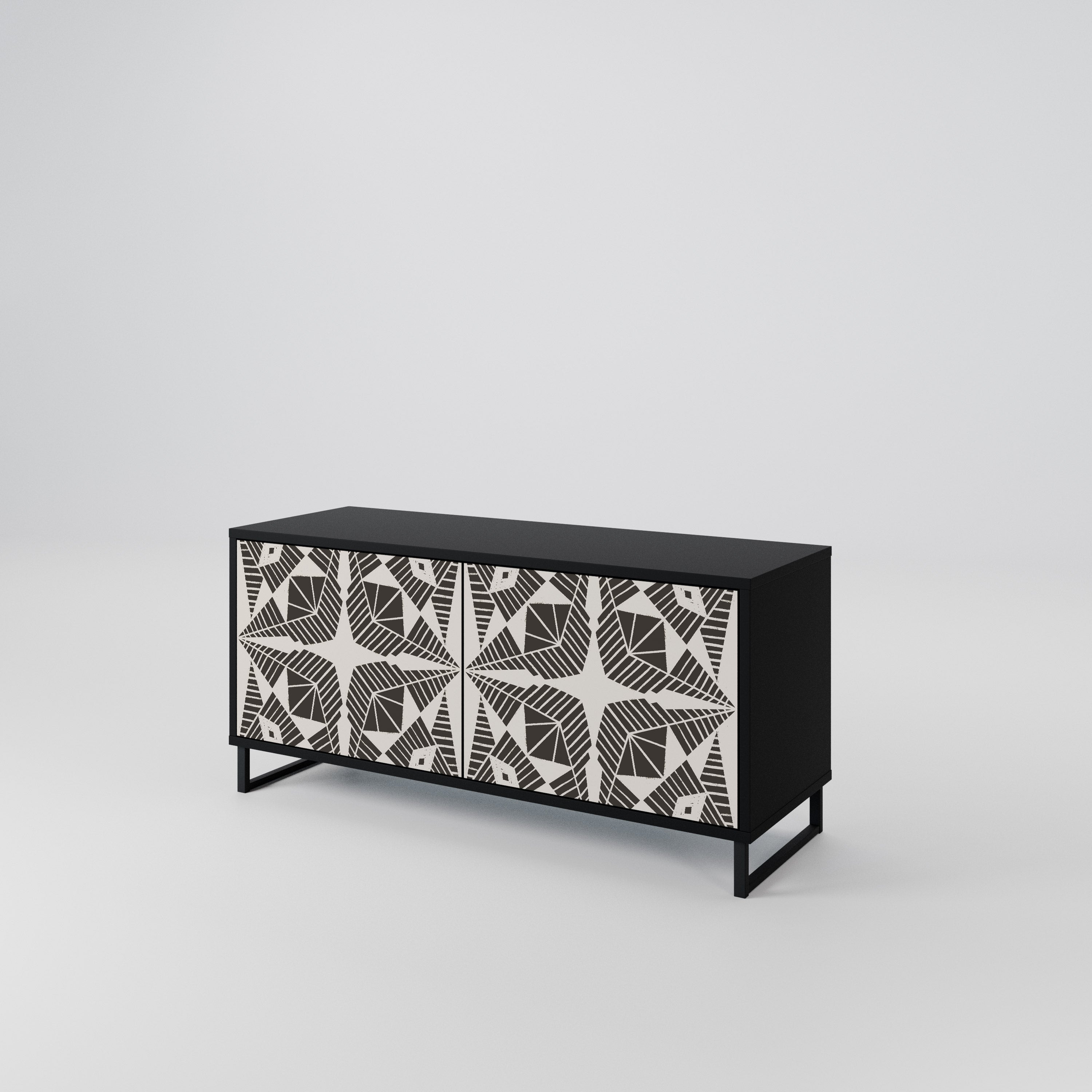 MONOCHROME NEXUS Kompaktowa szafka RTV 2-drzwiowa