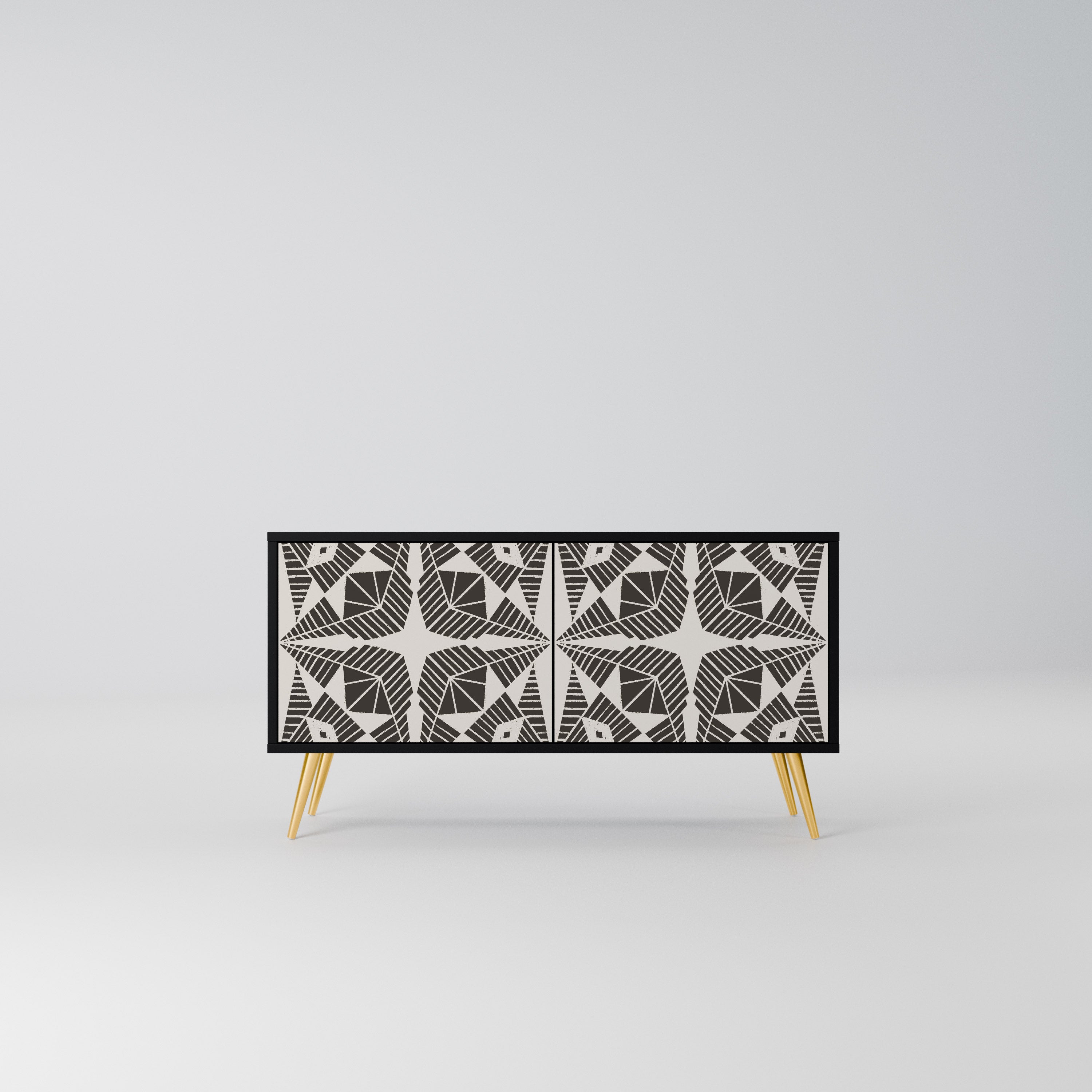 MONOCHROME NEXUS Kompaktowa szafka RTV 2-drzwiowa