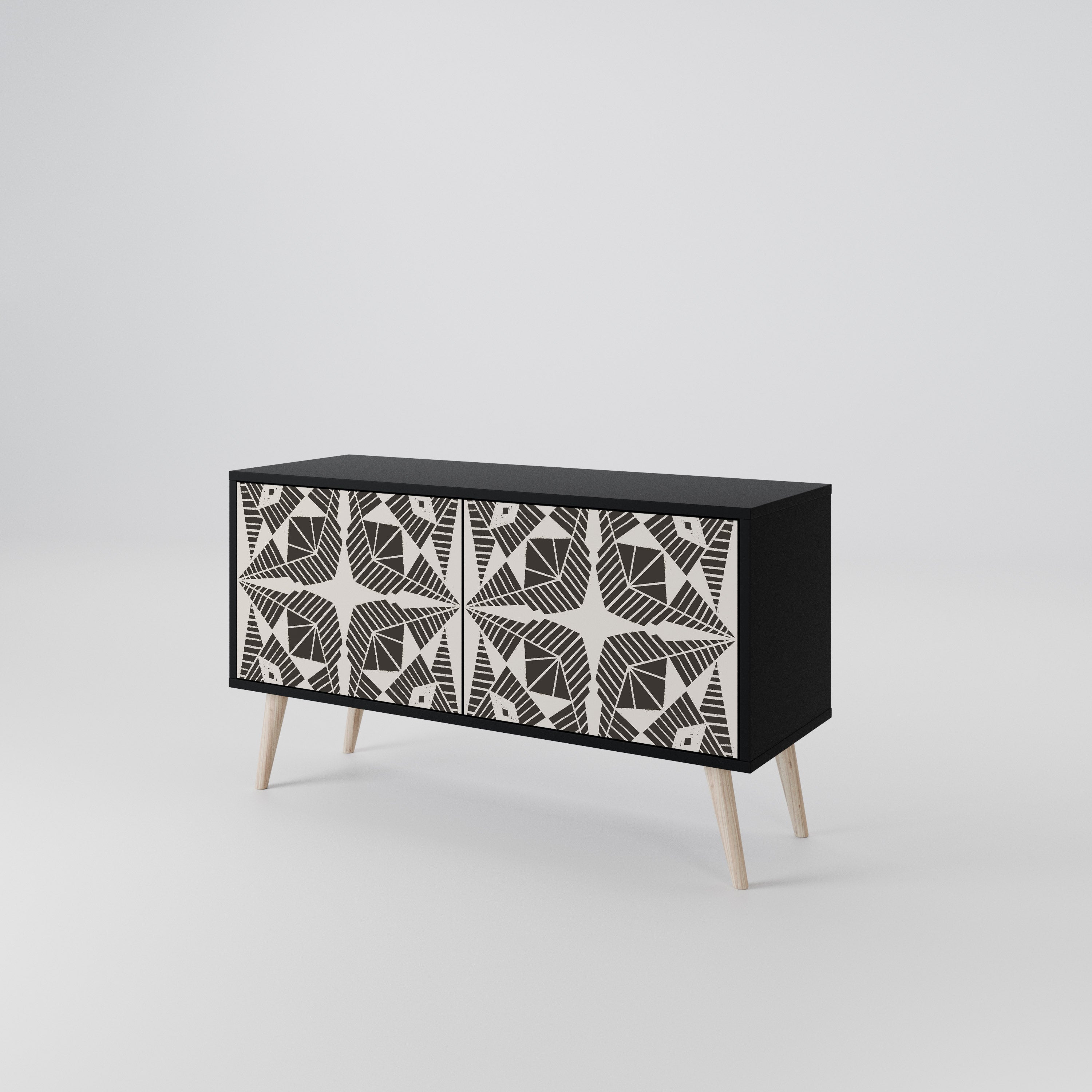 MONOCHROME NEXUS Kompaktowa szafka RTV 2-drzwiowa