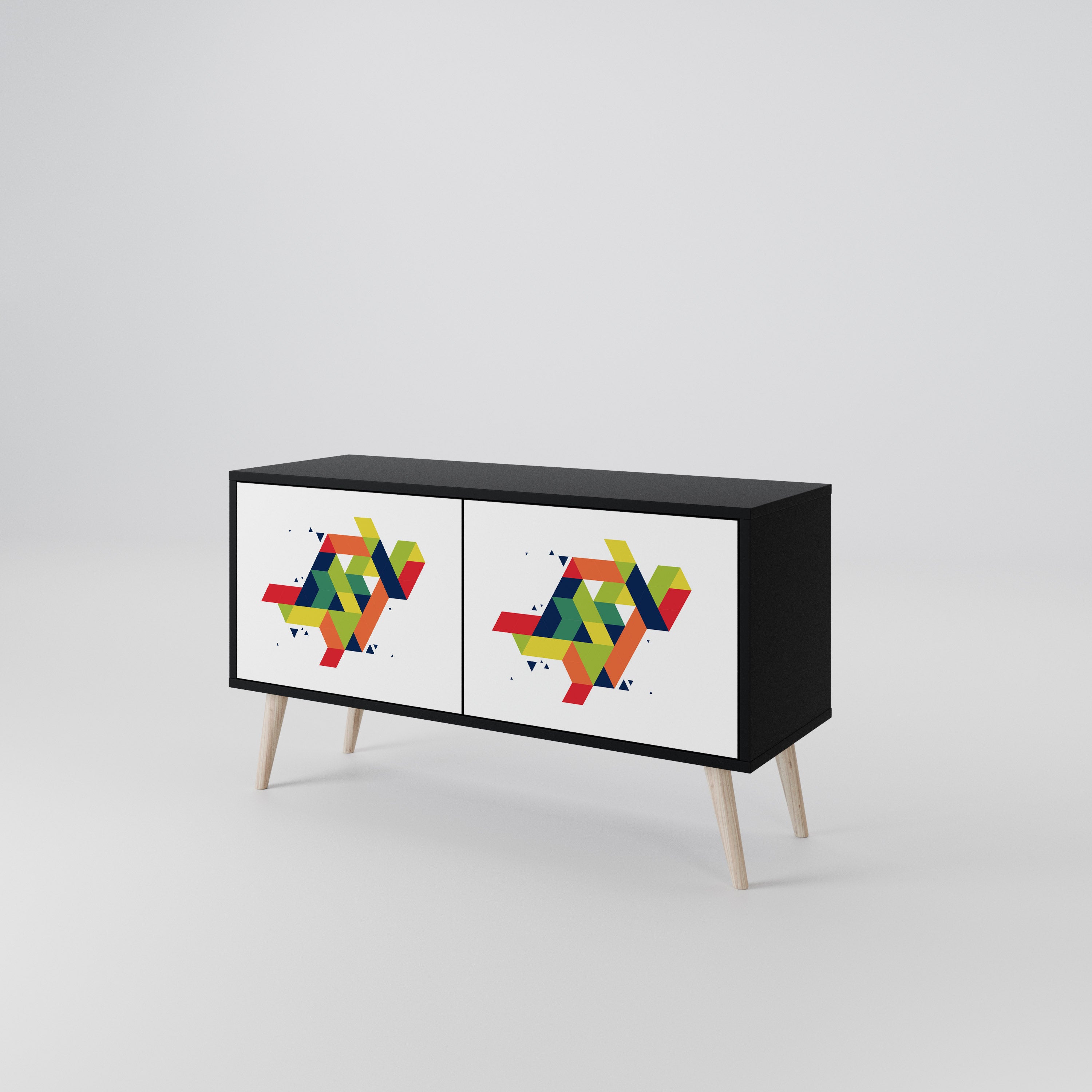 FUTURE SIGN Kompaktowa szafka RTV 2-drzwiowa