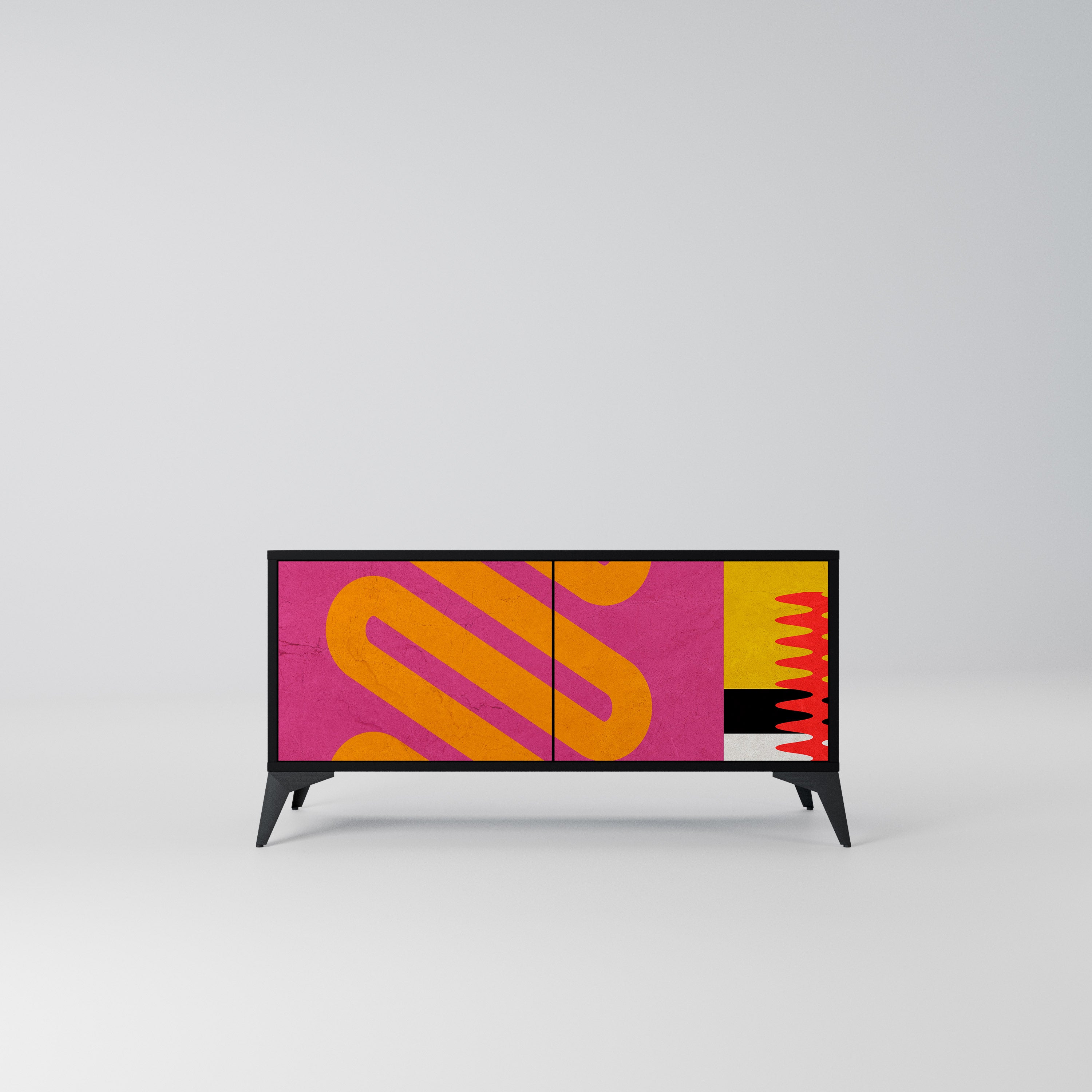VIVID ART Kompaktowa szafka RTV 2-drzwiowa