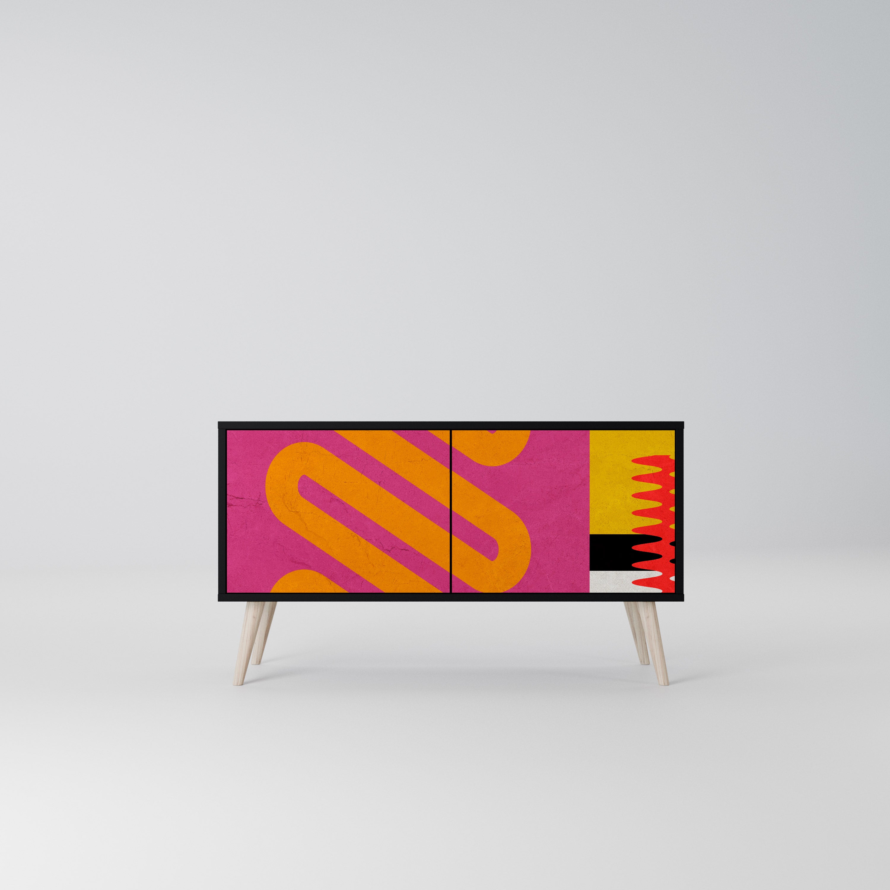 VIVID ART Kompaktowa szafka RTV 2-drzwiowa