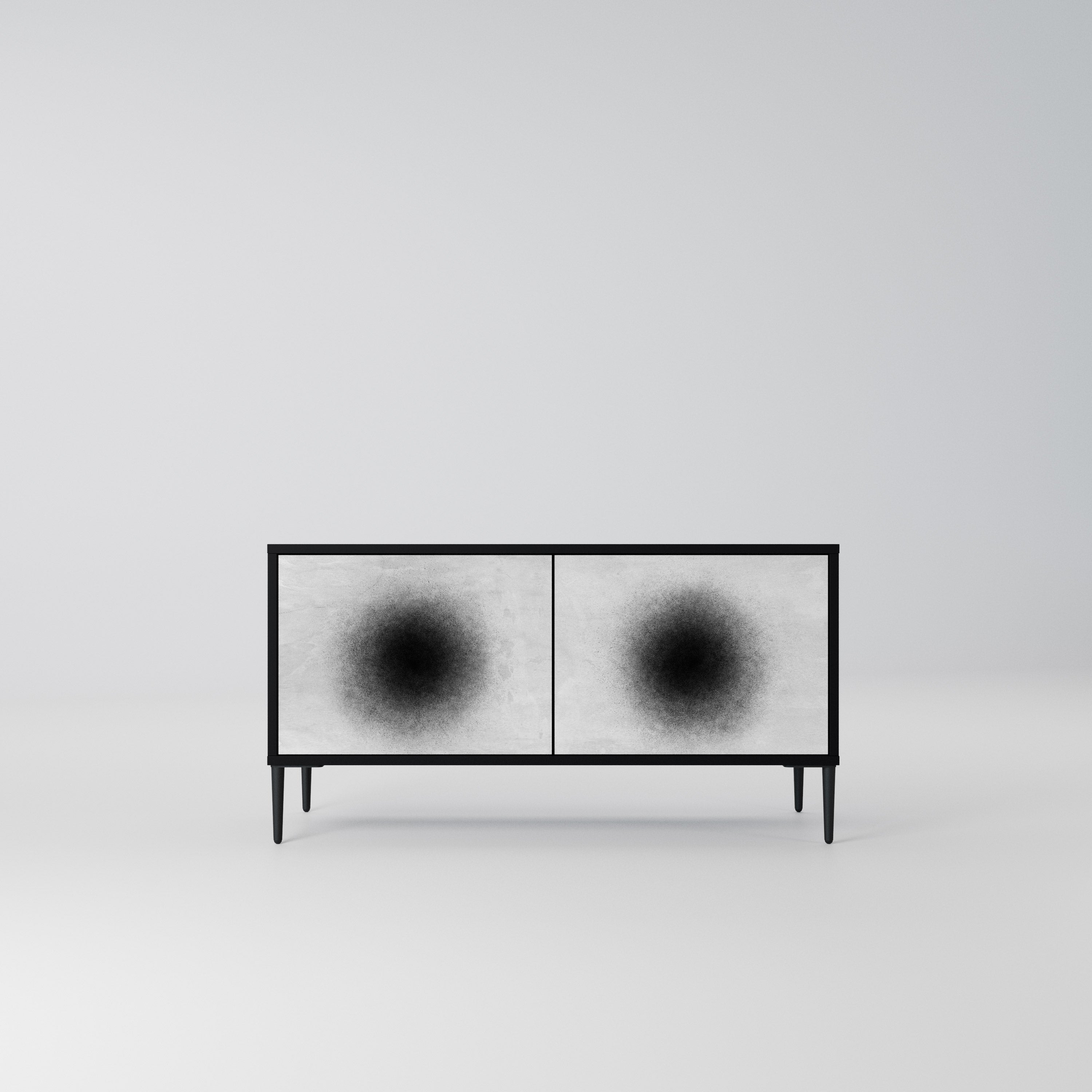 BLACK HOLE Kompaktowa szafka RTV 2-drzwiowa