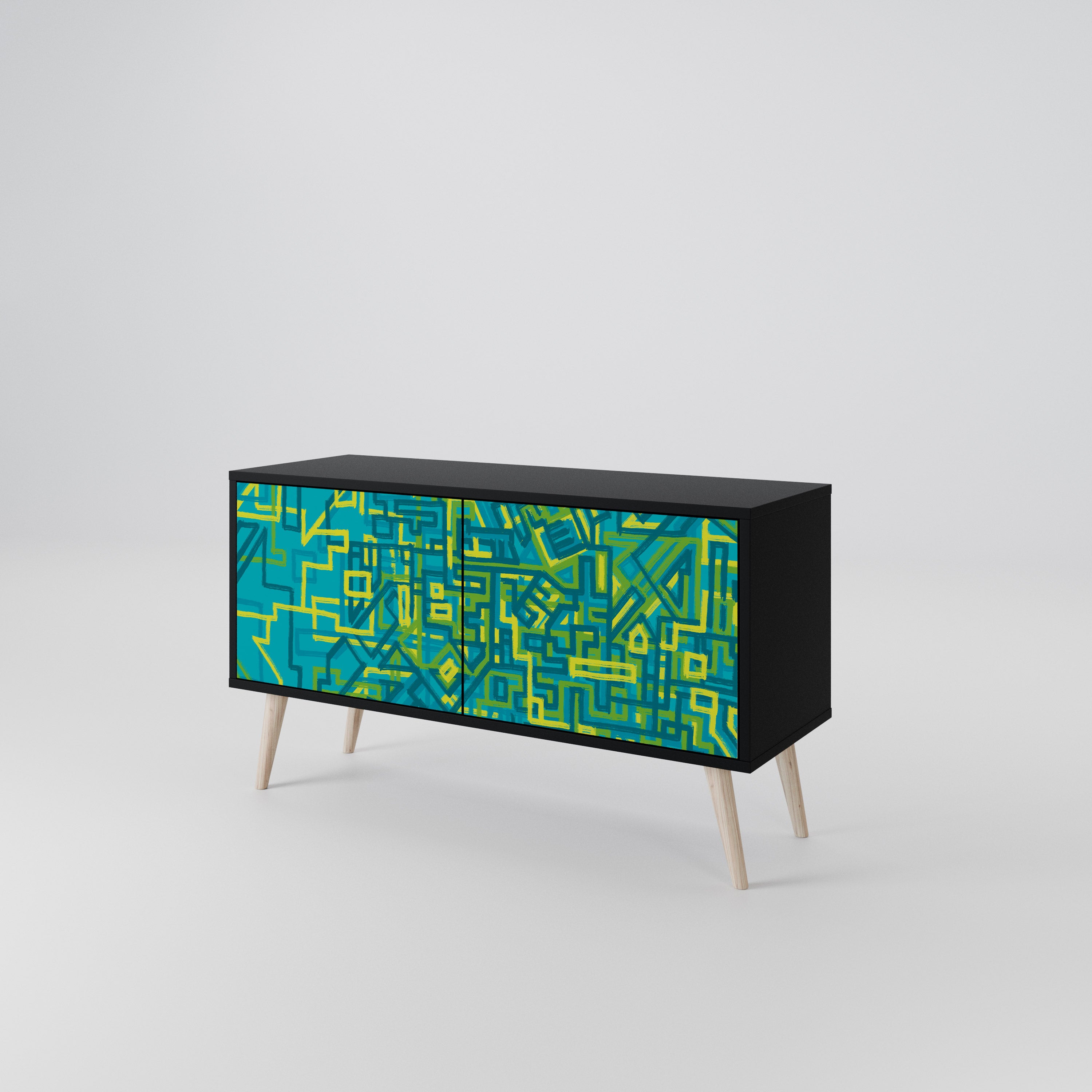NOSTALGIC MEMORIES Kompaktowa szafka RTV 2-drzwiowa