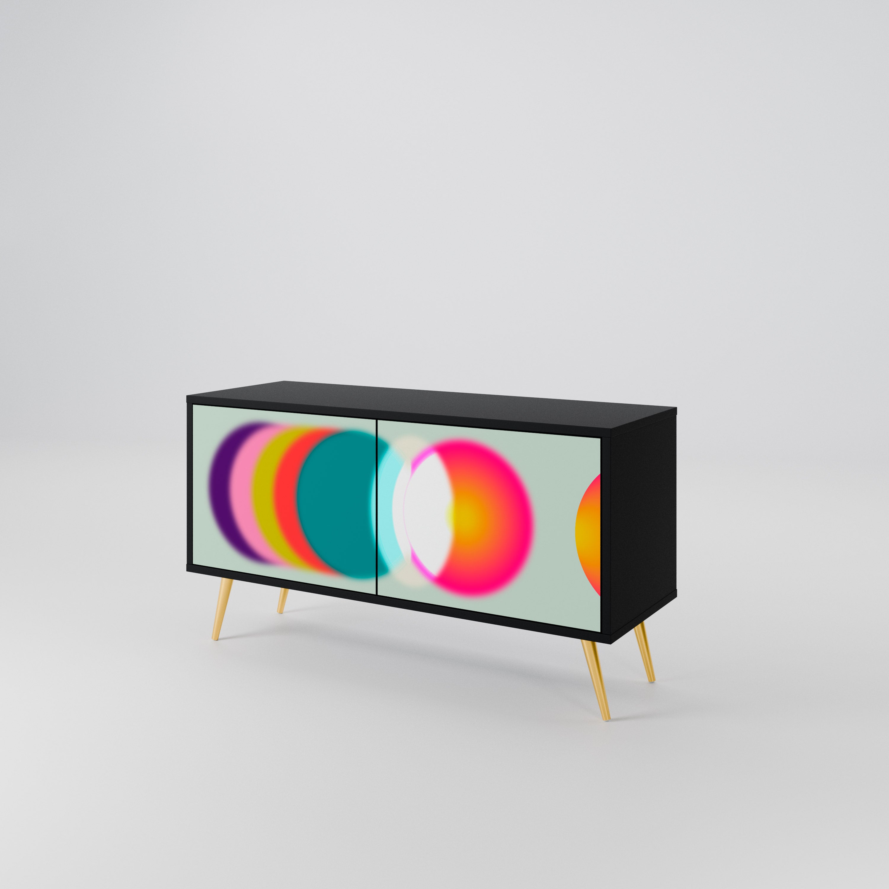 SYMPHONY OF COLORS Kompaktowa szafka RTV 2-drzwiowa