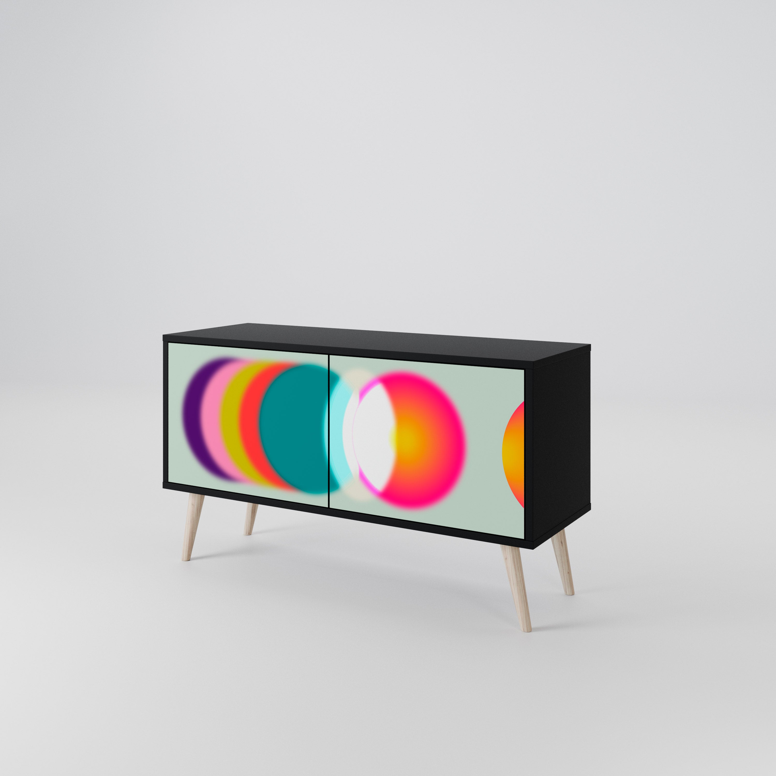 SYMPHONY OF COLORS Kompaktowa szafka RTV 2-drzwiowa