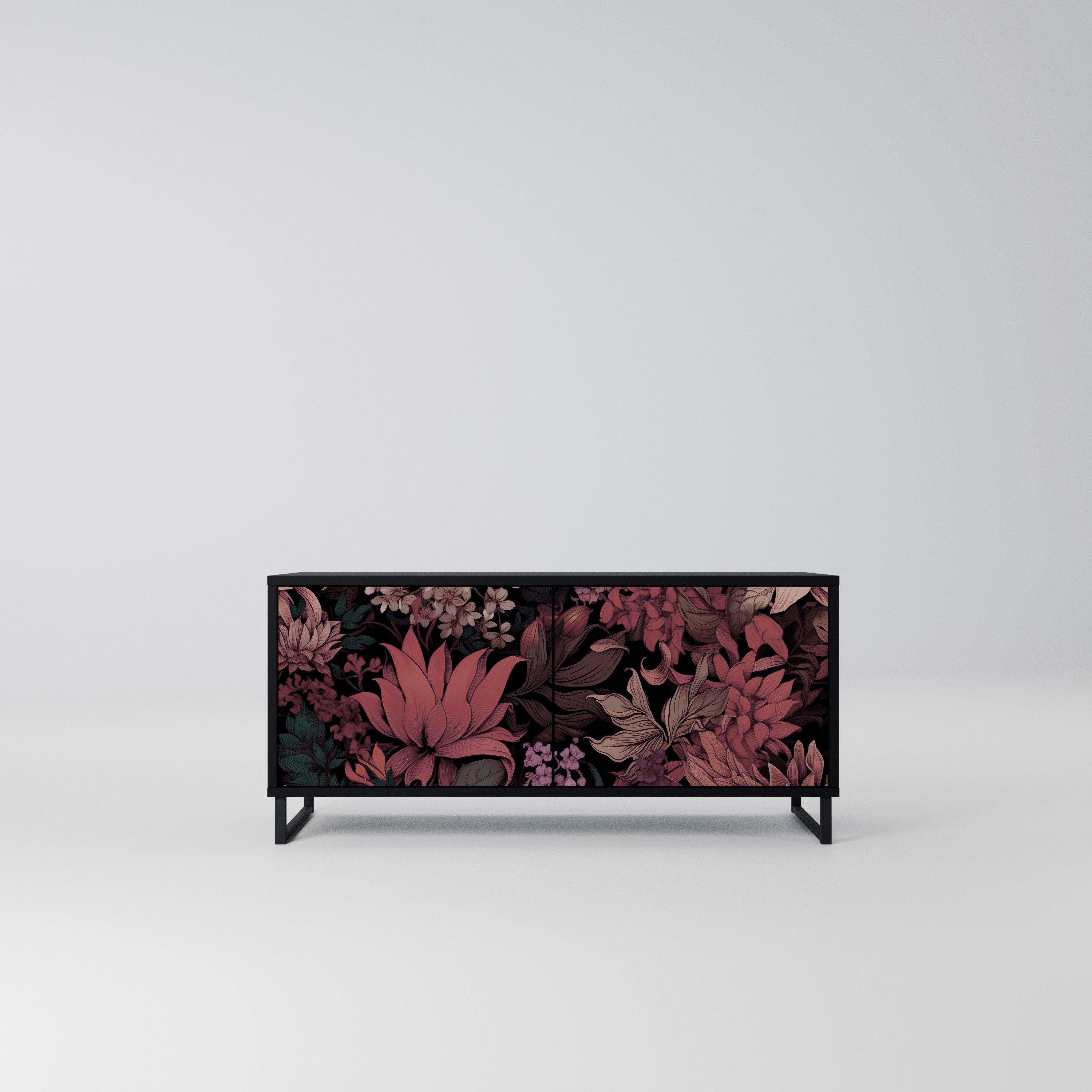 FLORAL WHISPER Kompaktowa szafka RTV 2-drzwiowa