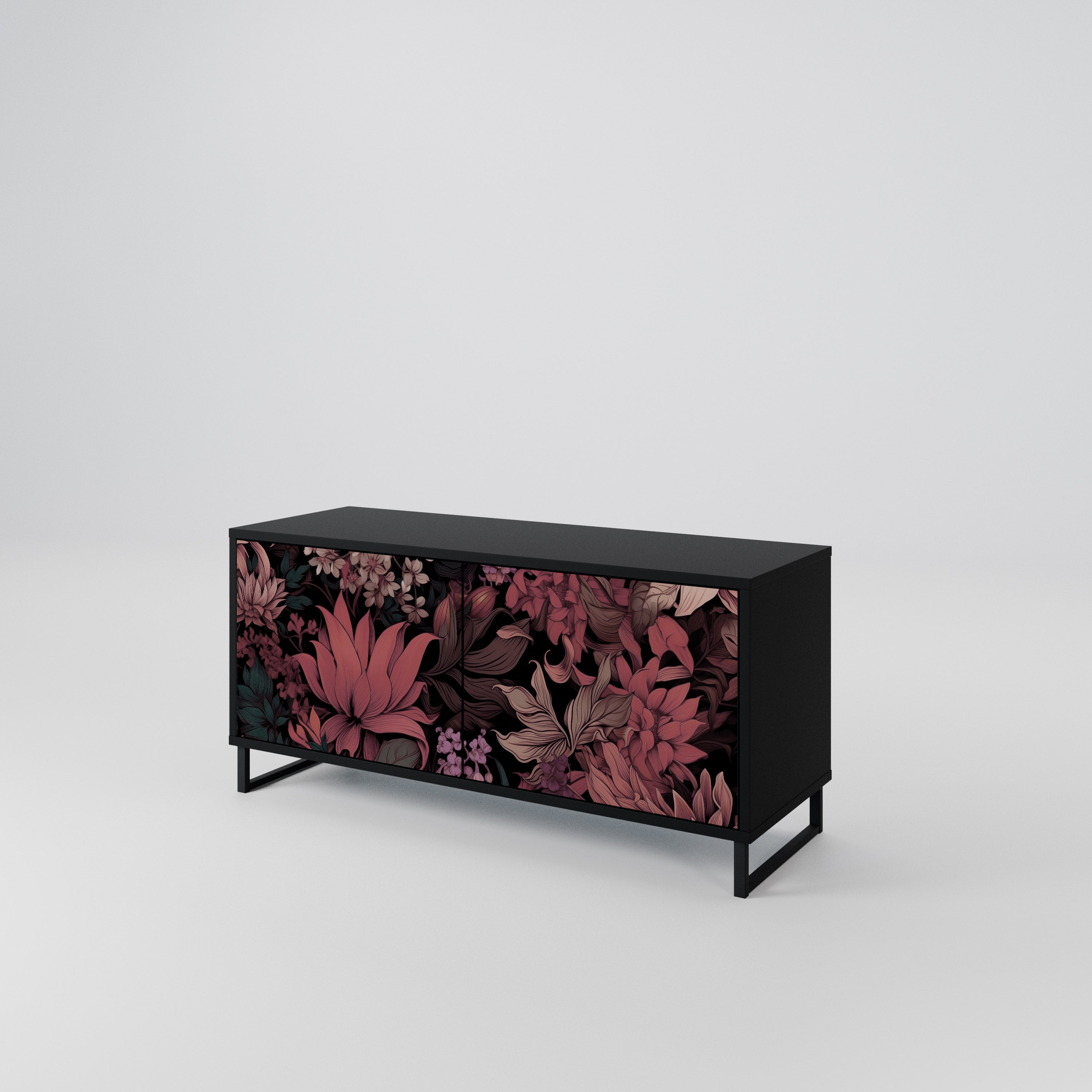 FLORAL WHISPER Kompaktowa szafka RTV 2-drzwiowa