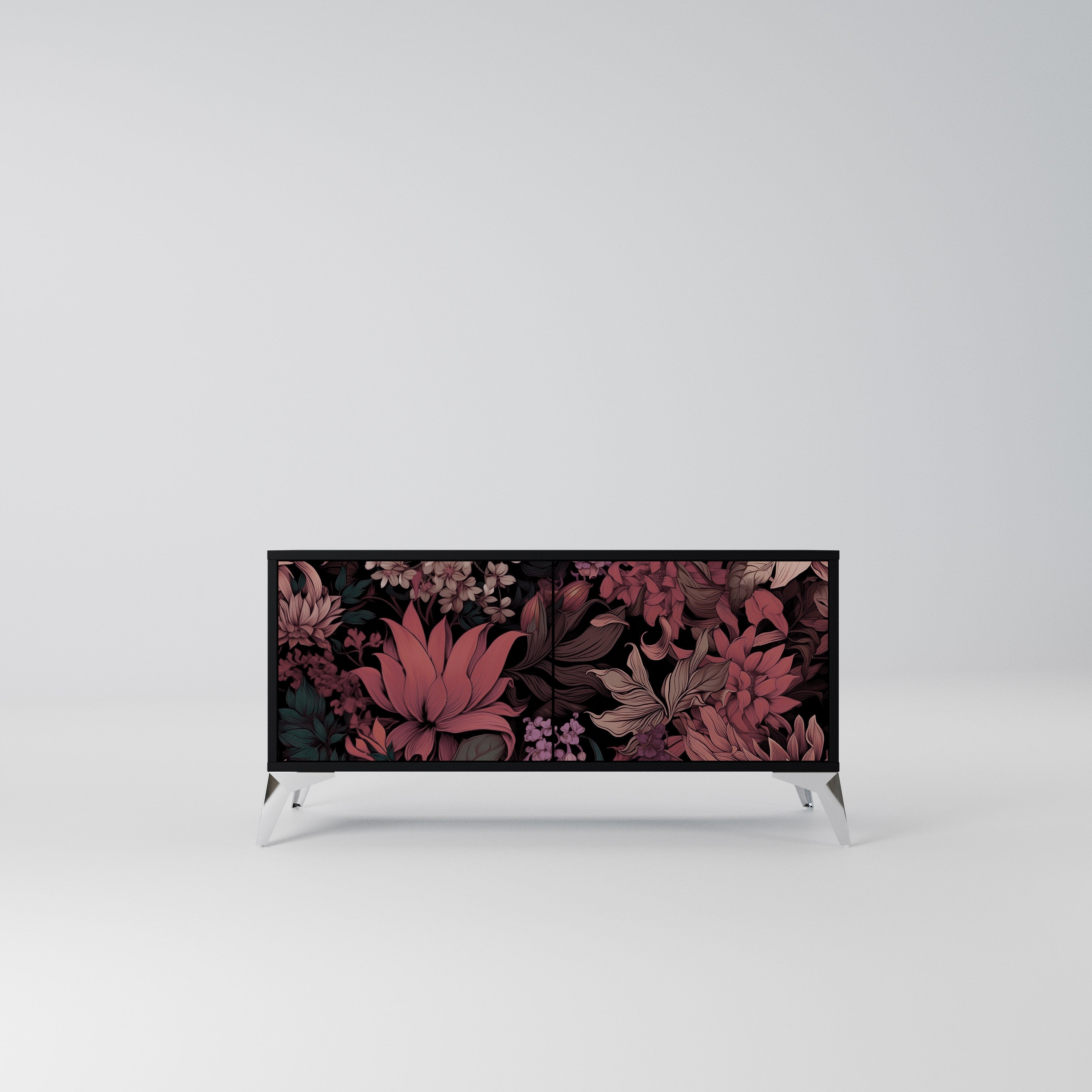 FLORAL WHISPER Kompaktowa szafka RTV 2-drzwiowa