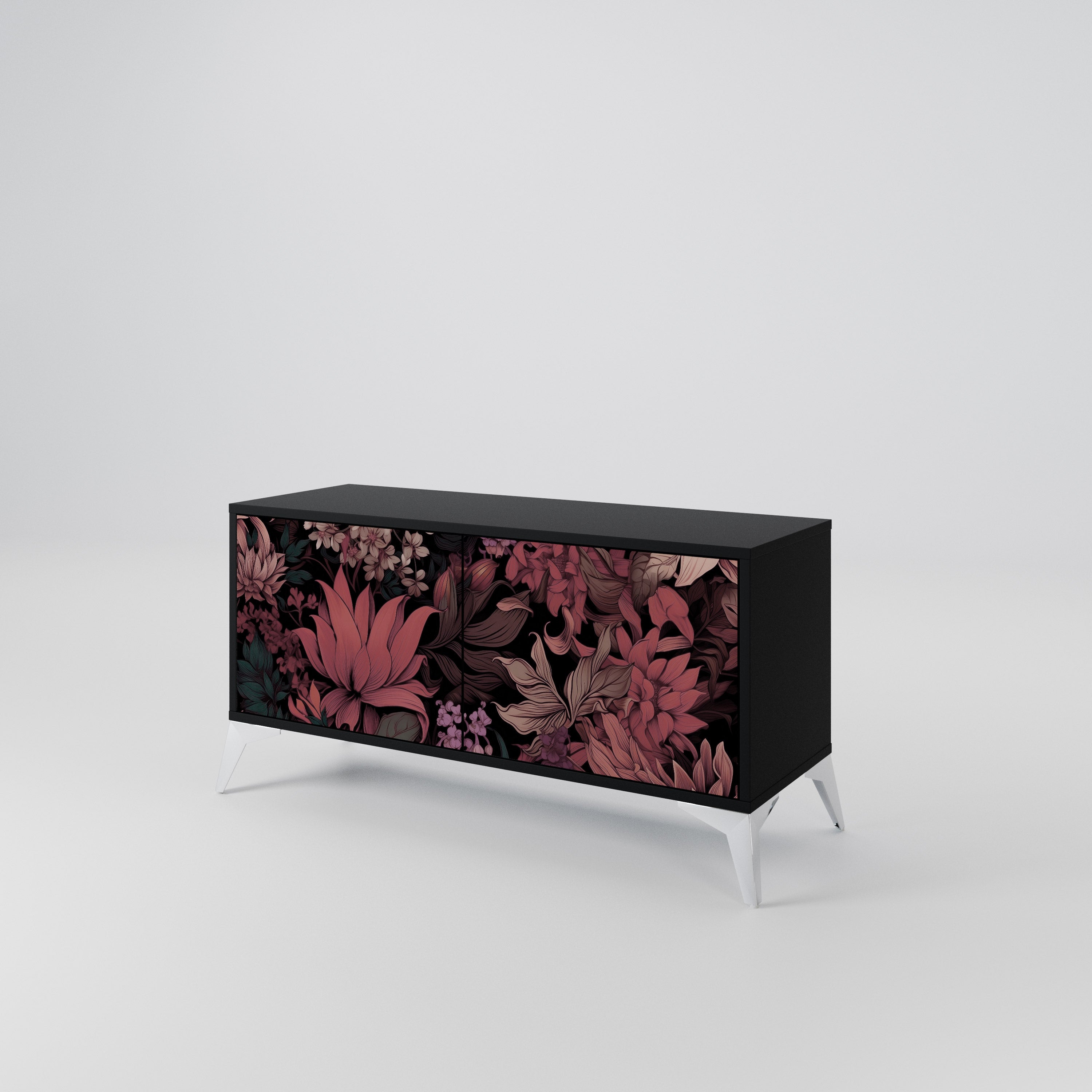 FLORAL WHISPER Kompaktowa szafka RTV 2-drzwiowa