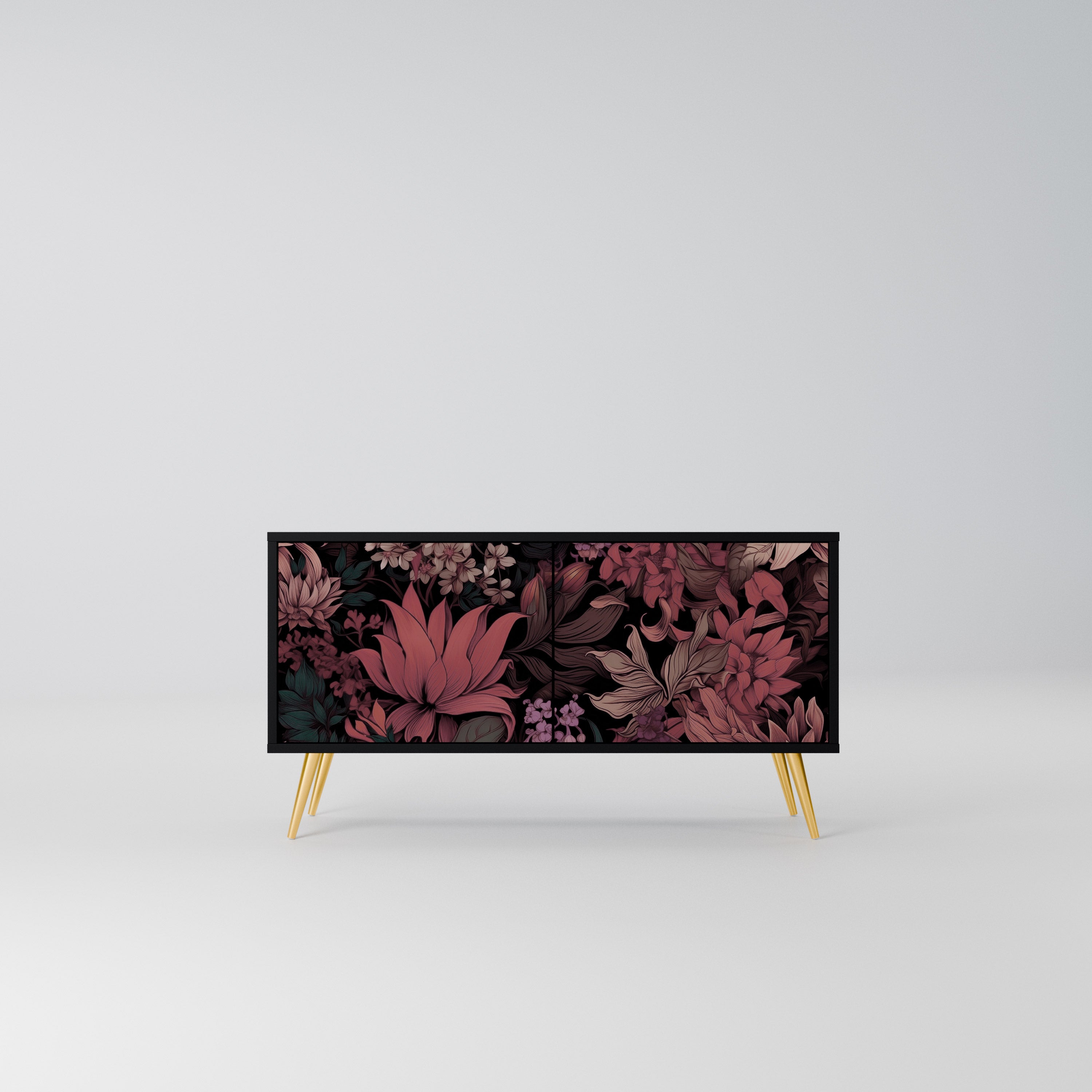 FLORAL WHISPER Kompaktowa szafka RTV 2-drzwiowa